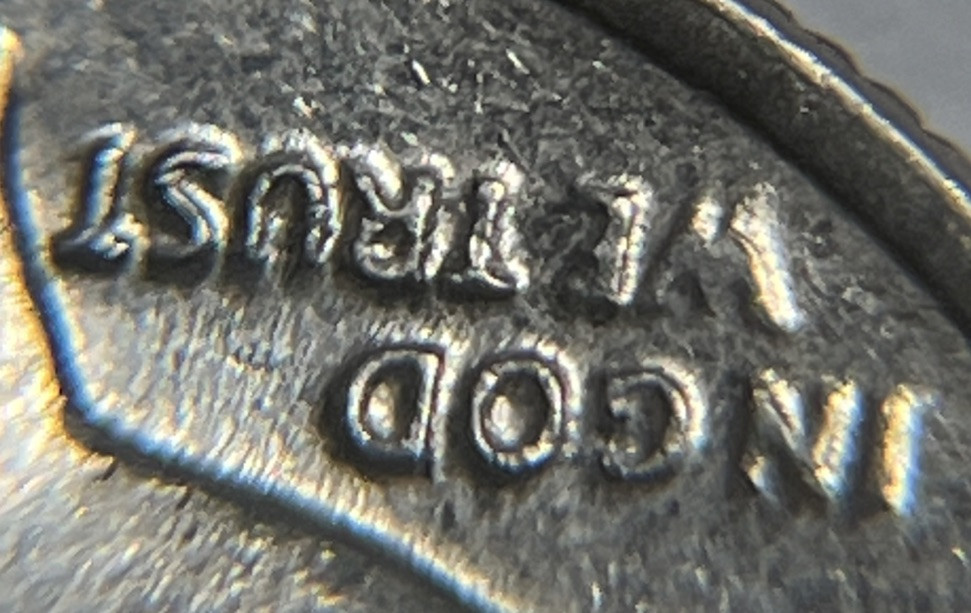 1988 P Roosevelt Dime Errors Strike Through Grease DDO Slight Doubling #3