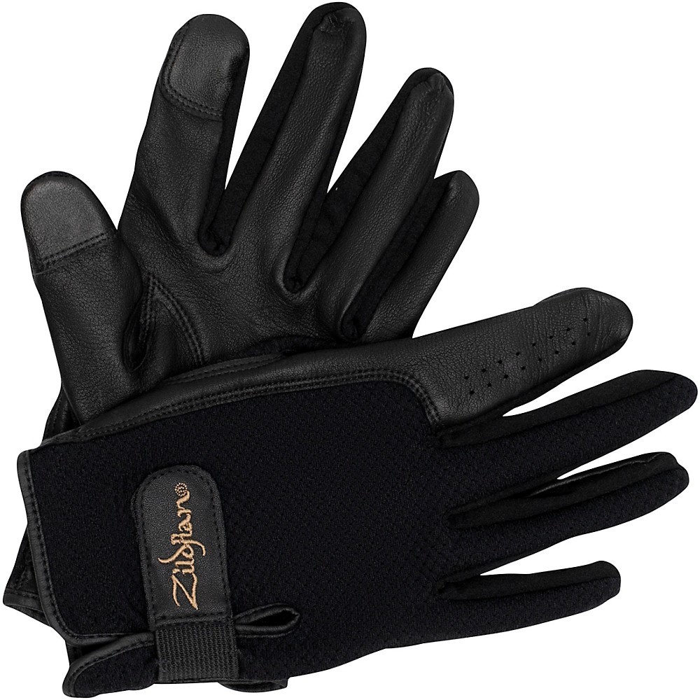 Zildjian Touchscreen Drummers Gloves Extra Large Black