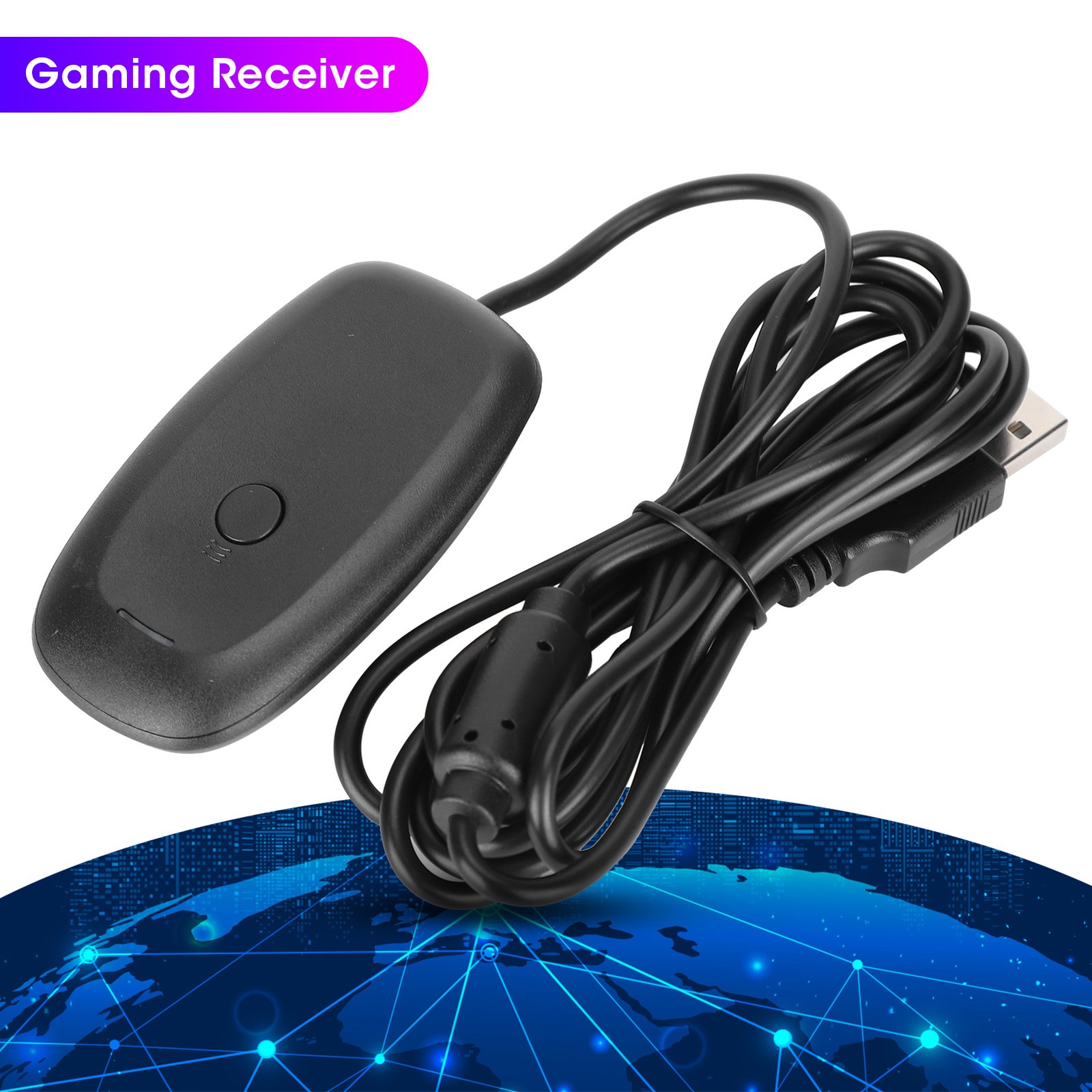 For 360 receiver USB Black PC Wireless Controller Gaming Receiver Adapter