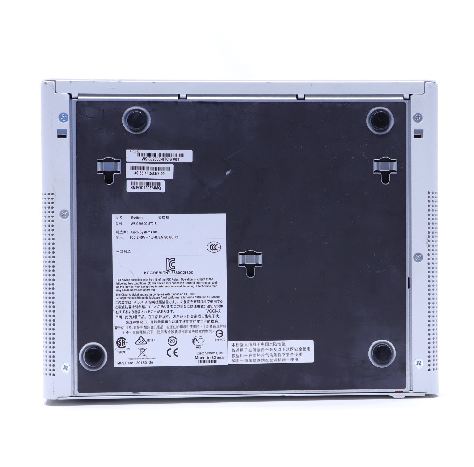 CISCO WS-C2960C-8TC-S ETHERNET SWITCH