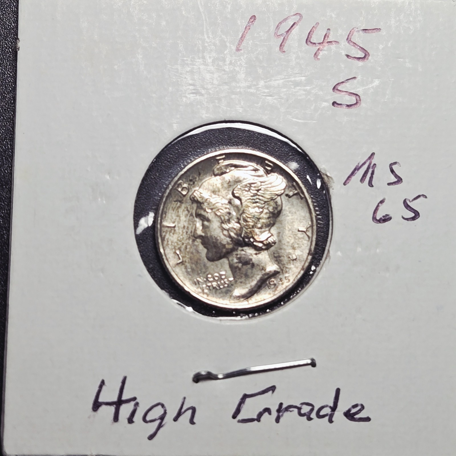 1945-S Mercury Dime Uncirculated 90% Silver