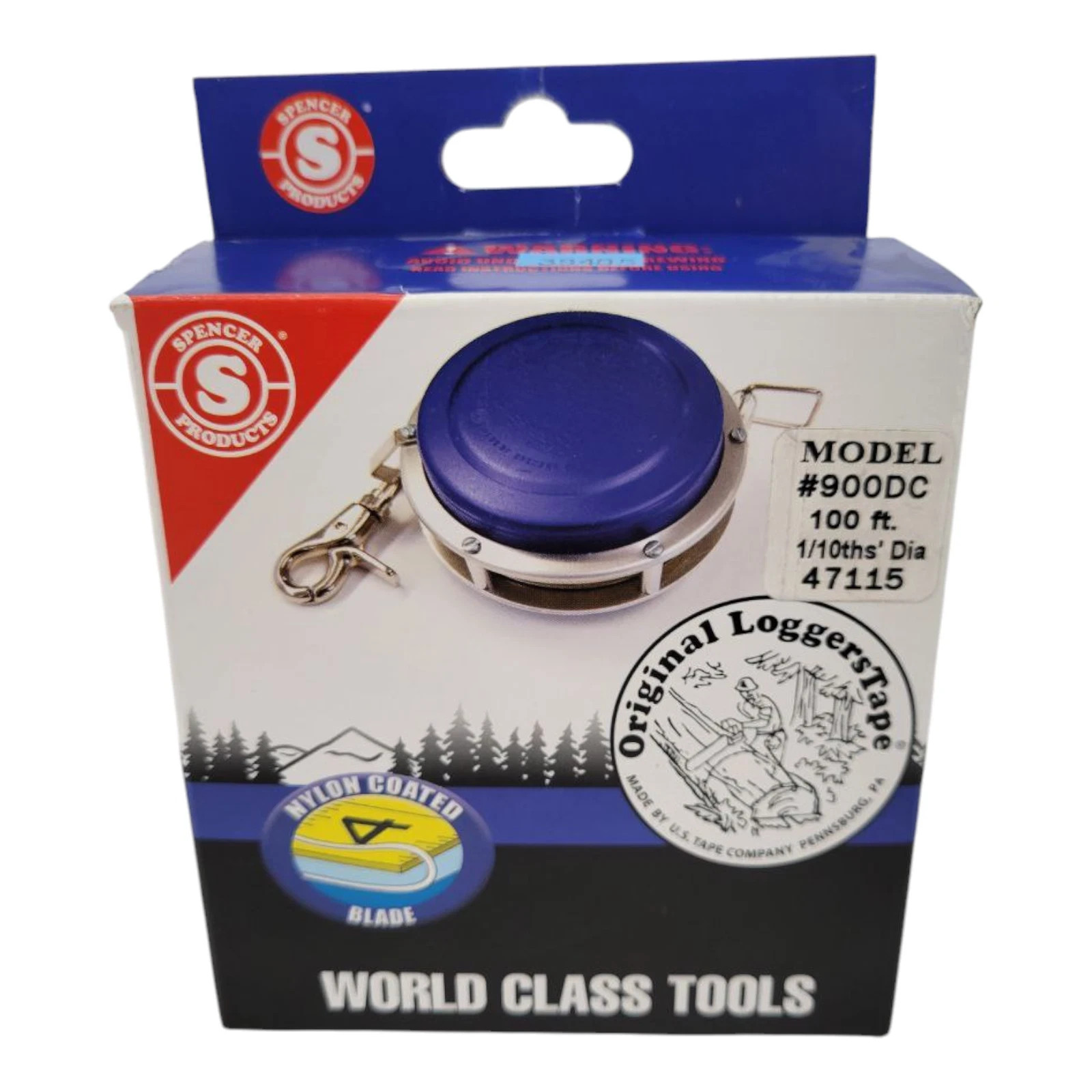 Spencer Logger’s Tape 100´ English with Loop End Model 900DC