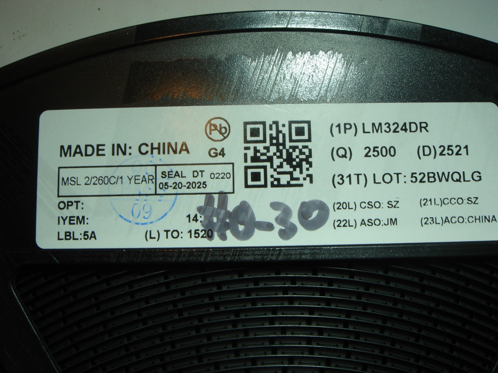 5x LM324 DR smd operational amplifier #0-30