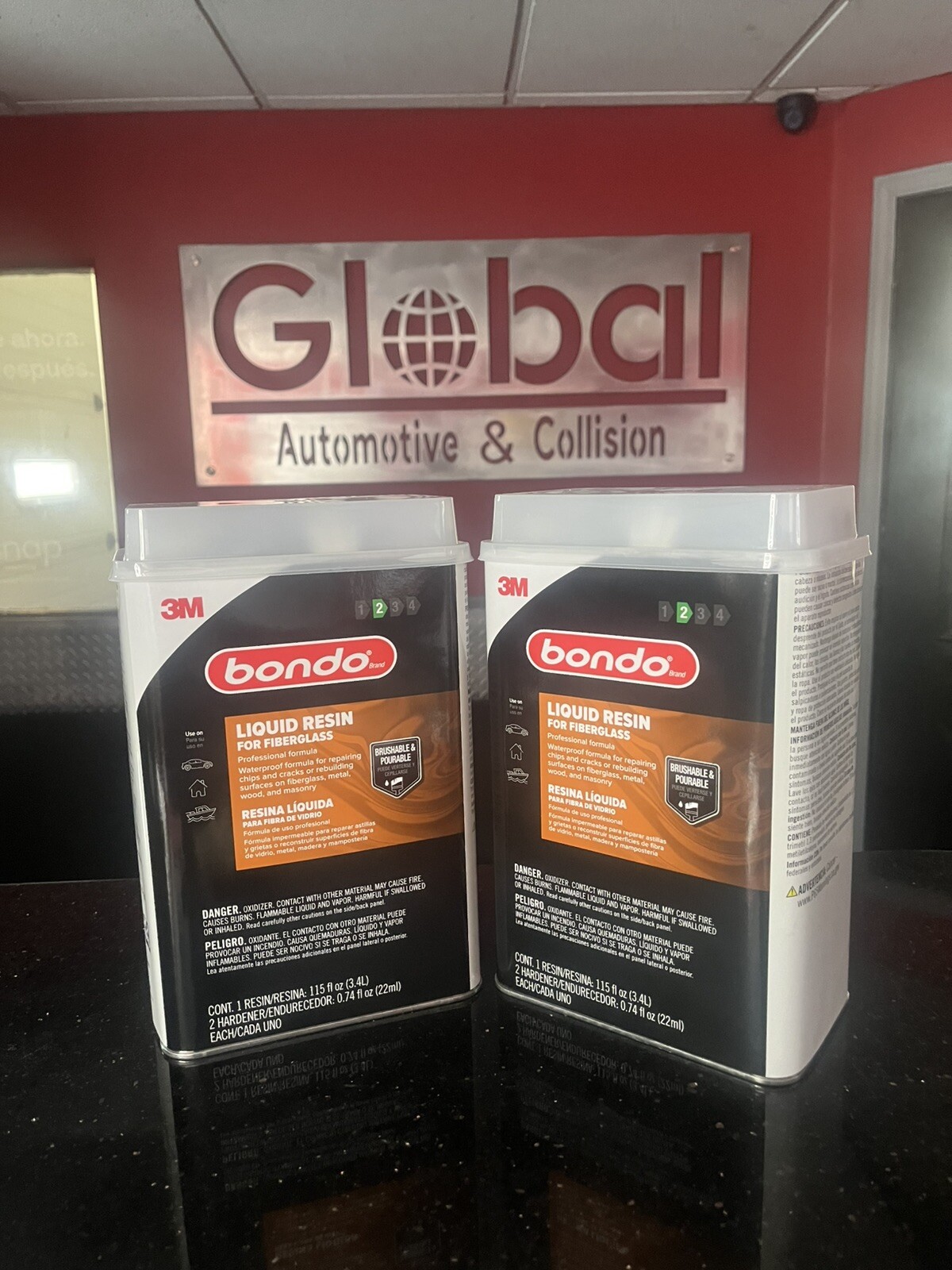 Bondo Fiberglass Resin, 00404, 0.9 Gallon Can