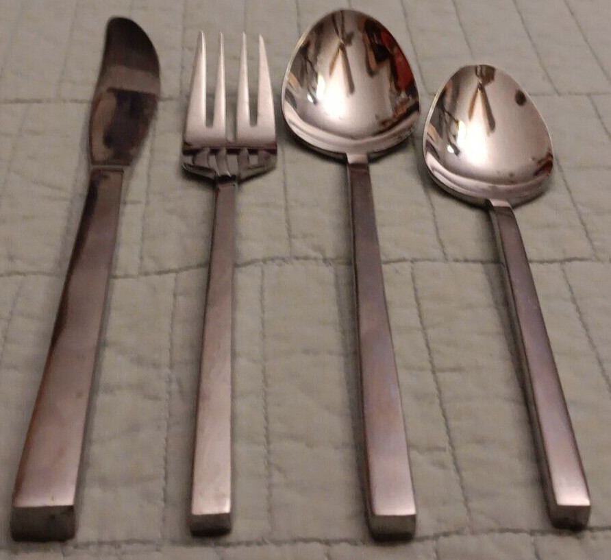 Lot Of 4 Whole Home WHH1 Stainless Heavy Duty Mixed Replacement Flatware Lot