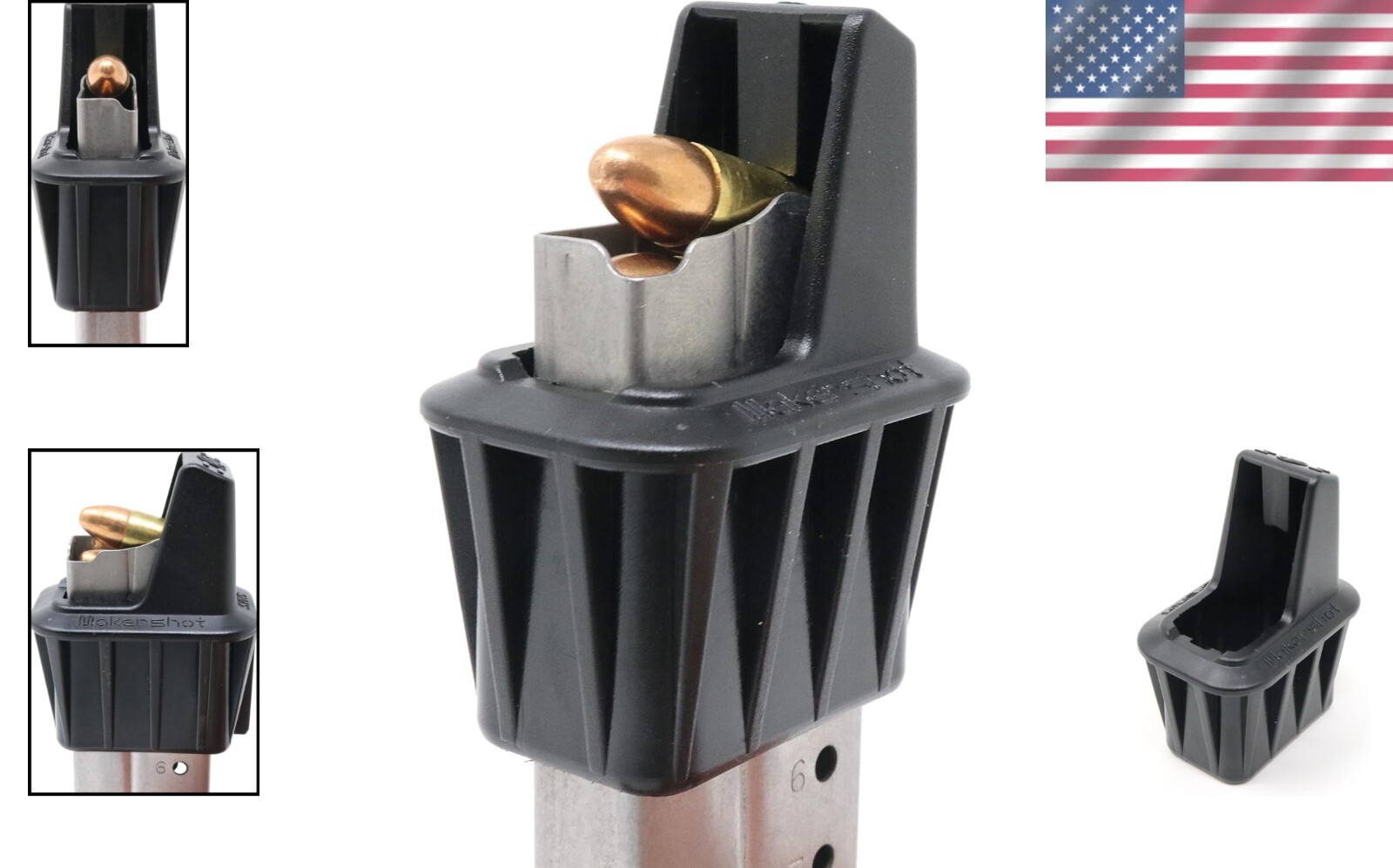 Effortless Magazine Speed Loader for 9mm - High-Quality Polymer, Compact Size