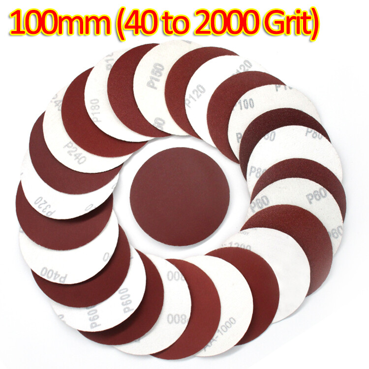 Dia 100mm Sanding Disc Precision Polishing Sandpaper 4 Inch 40-2000 Grit