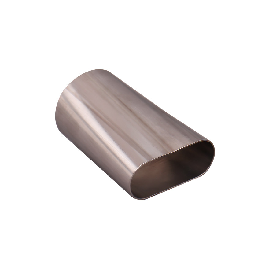 CXRacing 2.5" Round Oval 304 Stainless Steel Adapter Coverter Pipe Tube 16 Gauge
