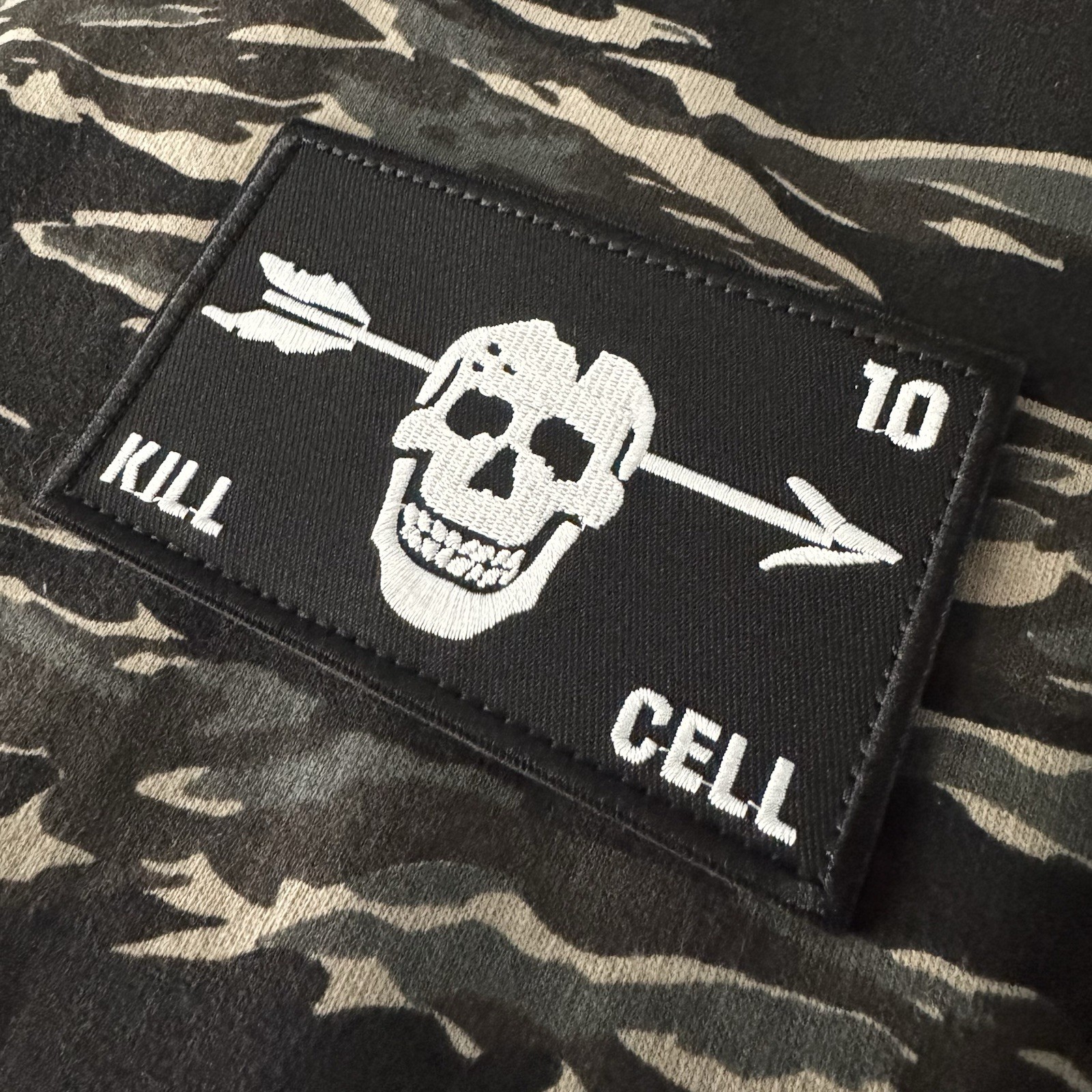 XL FORWARD OBSERVATIONS GROUP 10th SFG KILL CELL Embroidered Patch Hook/Loop FOG