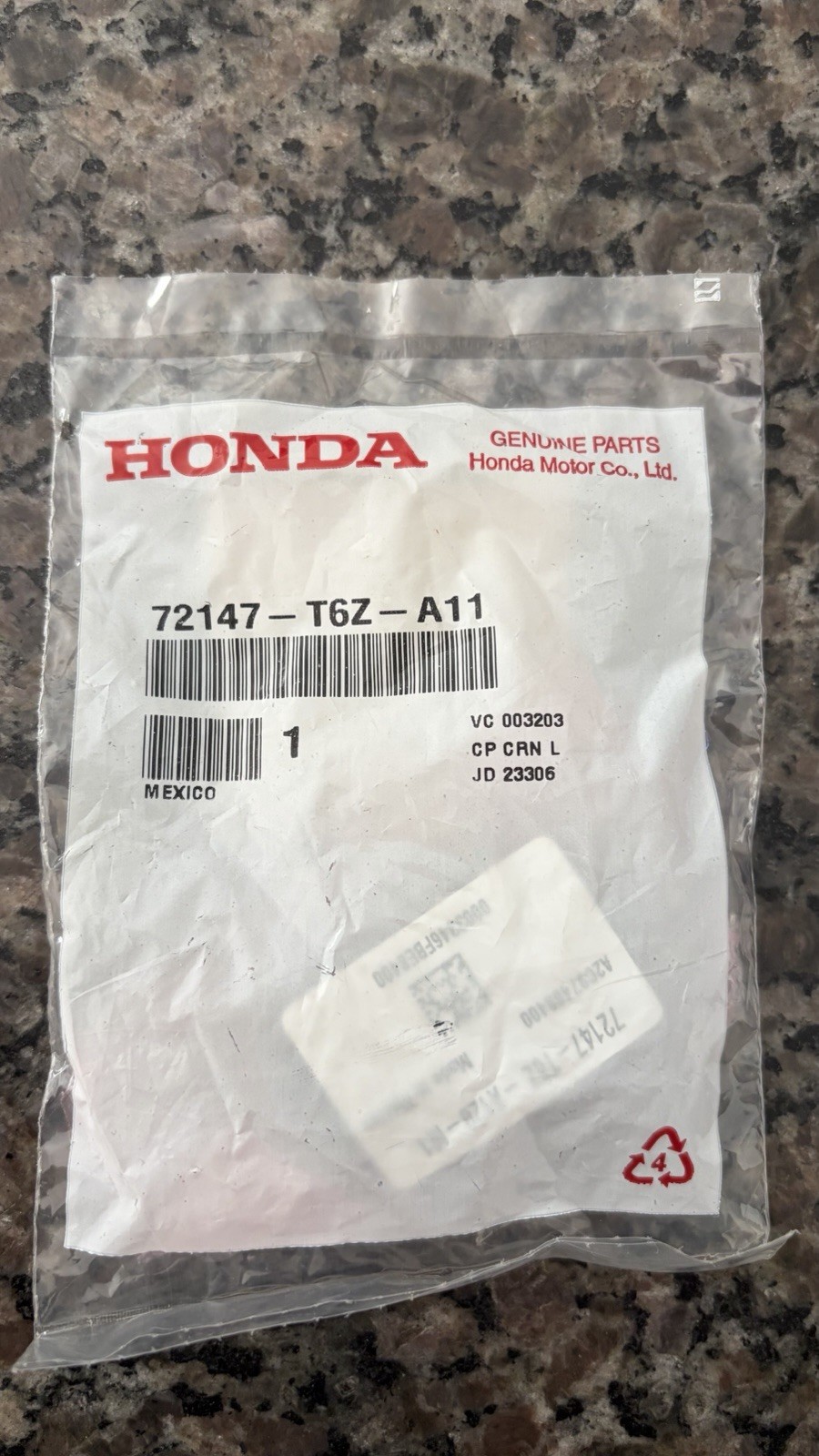 Genuine Honda Remote Engine Start System OEM 72147-T6Z-A11 Ridgeline 2017-2019