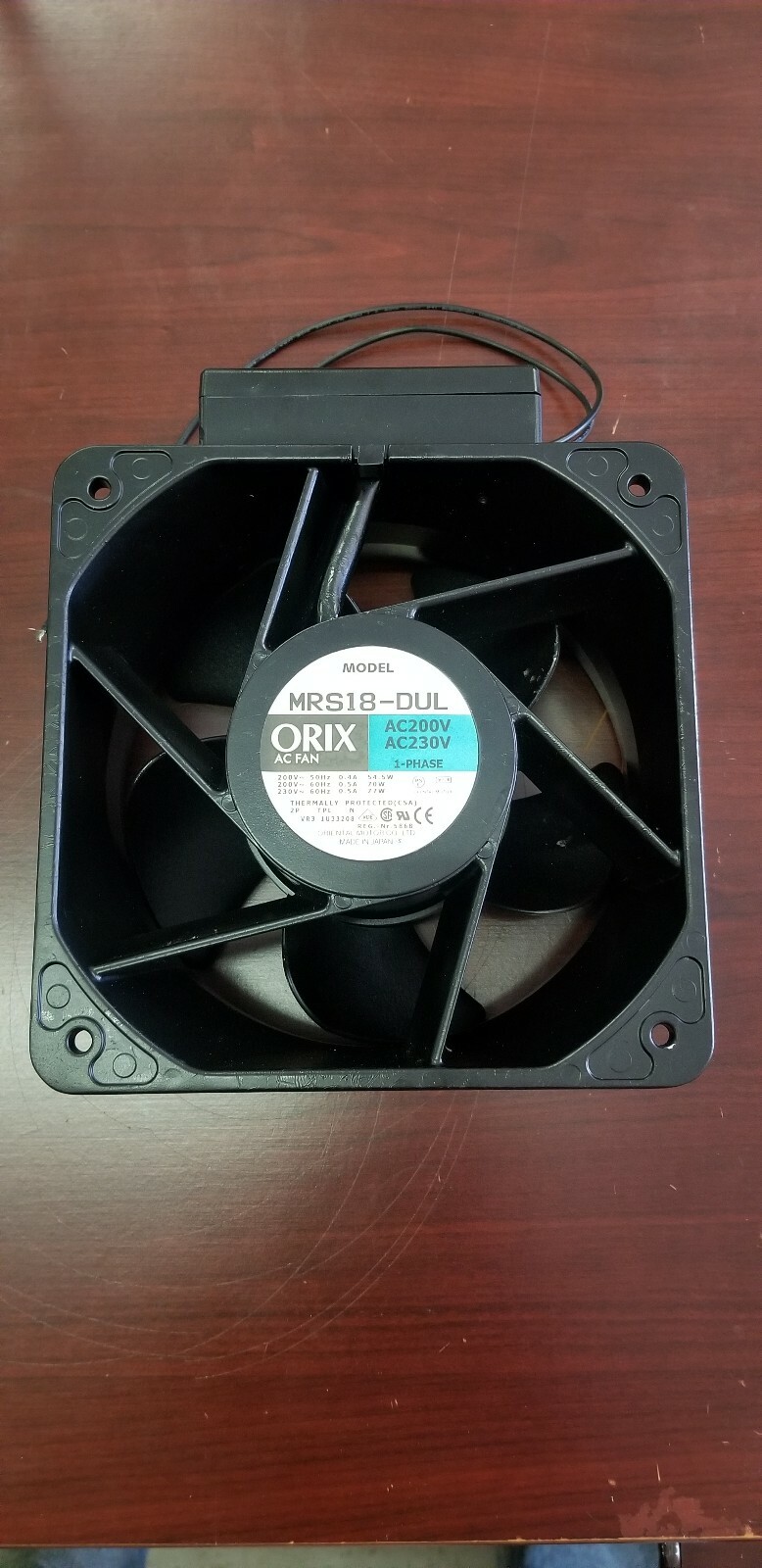 ORIX MRS18-DUL 180mm (7.08") Mazak Main Motor Fan ***Fast Free Shipping***