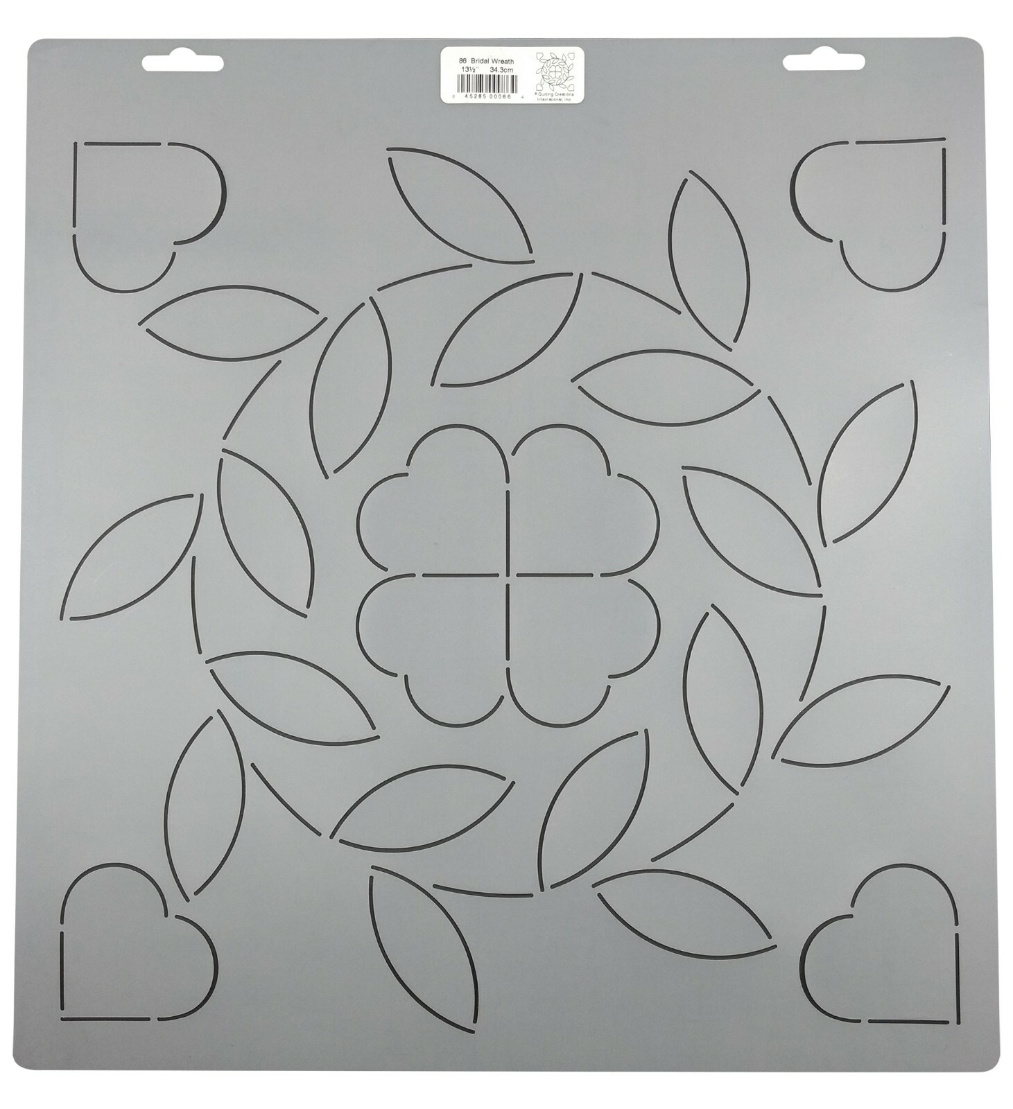 Quilting Stencil Wreath Floral Quilt Pattern Continuous Line Quilters Template