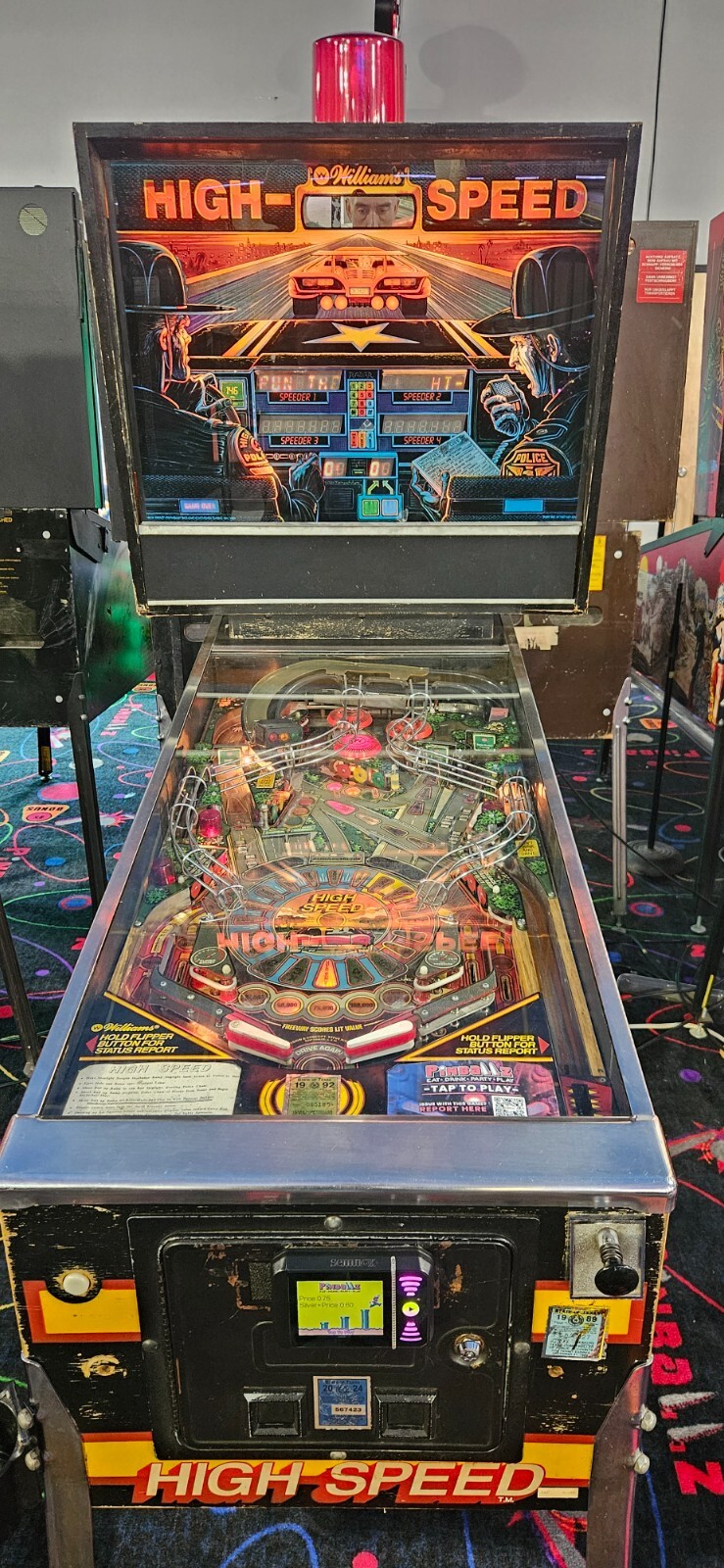 HIGH SPEED Pinball Machine - Williams 1986 - 2472