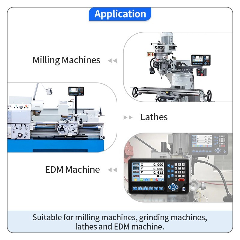 Ditron TTL 2 /3 /4Axis DRO Digital Readout Linear Glass Scal Lathe Mill 5um US