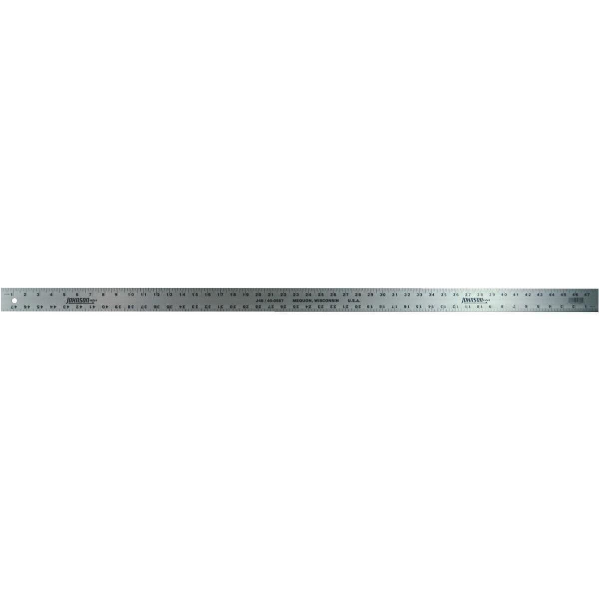 Johnson Level 48" Aluminum Ruler Screened, Thermal Bonded, Easy To Read