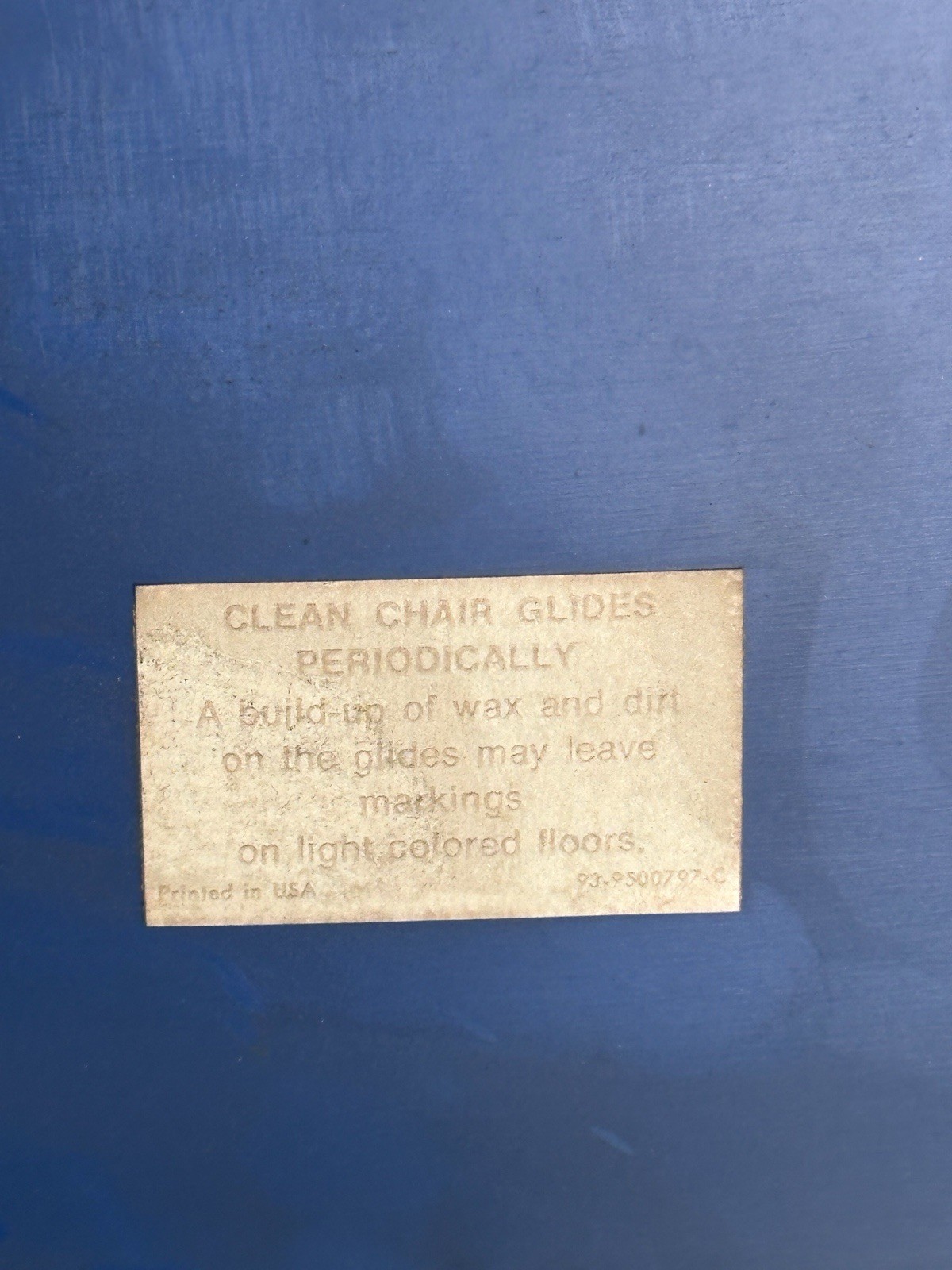 Vintage Steelcase Max-Stacker Chair MCM Atomic Blue & Chrome Stack Master 1977