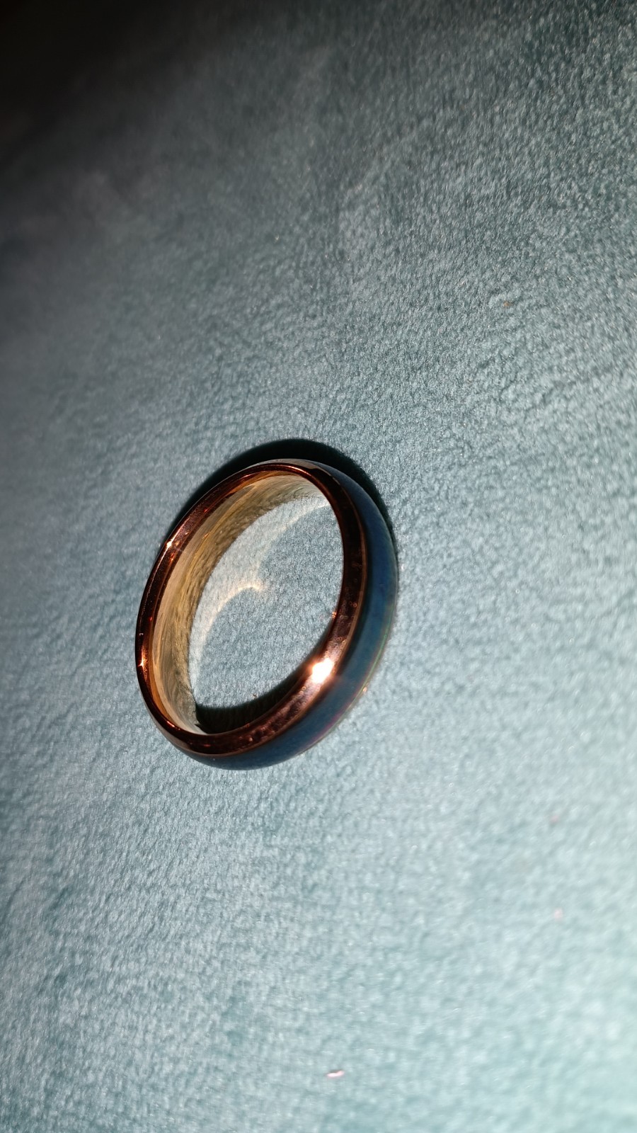 Size 13, Titanium, Color Changing Mood Ring With Gift Box