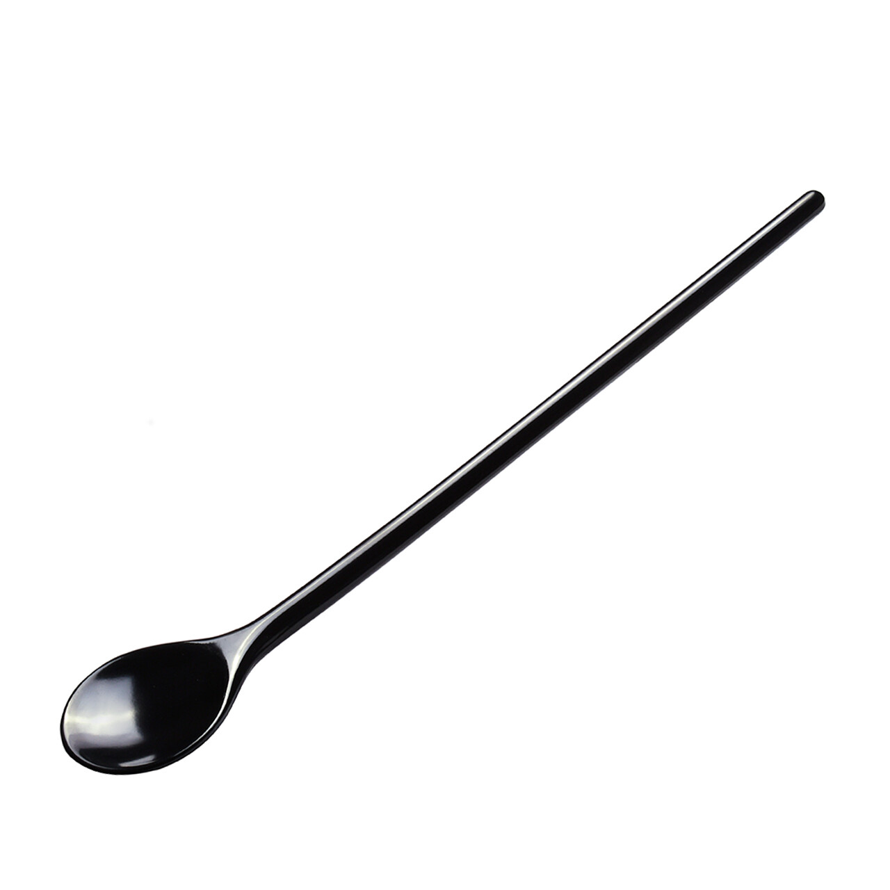 Gourmac Melamine 11" Round Mixing Spoon, Black (3521BK)