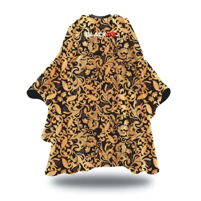 Black Ice Barber Cutting Styling Cape "Master Piece" Hook Closure 59"x55"