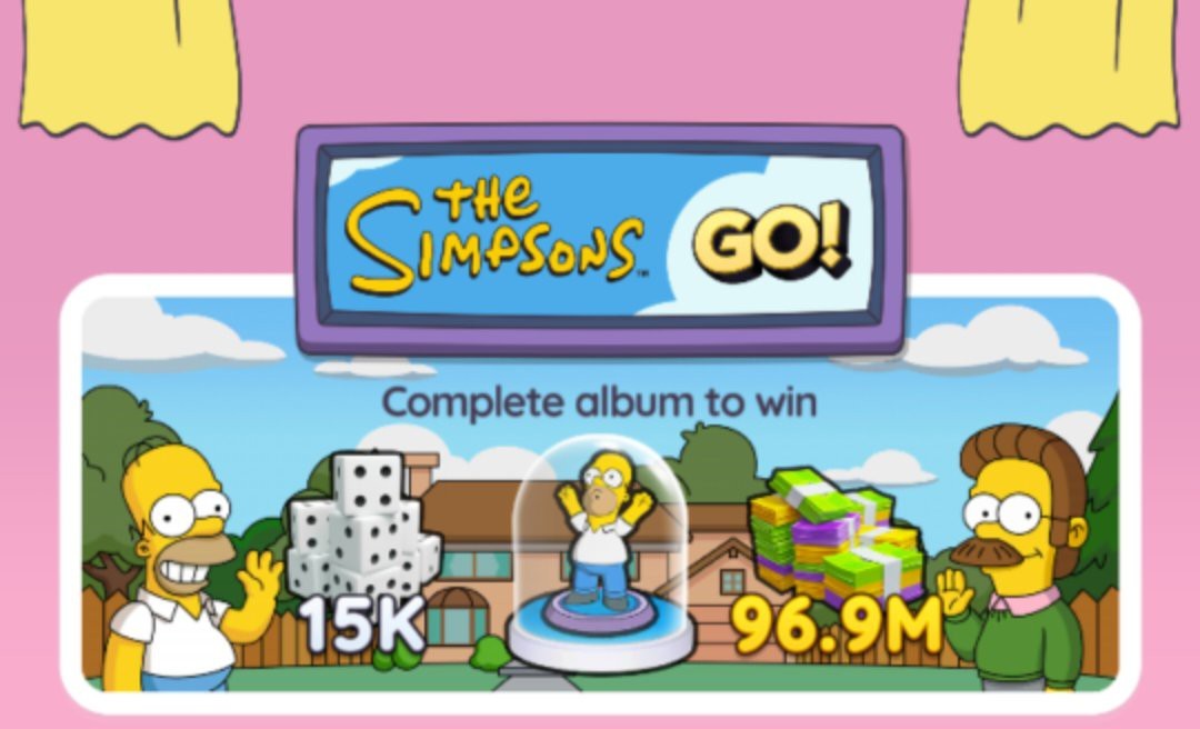 MONOPOLY GO - 5 Star & 6 star all sticker (The Simpson)