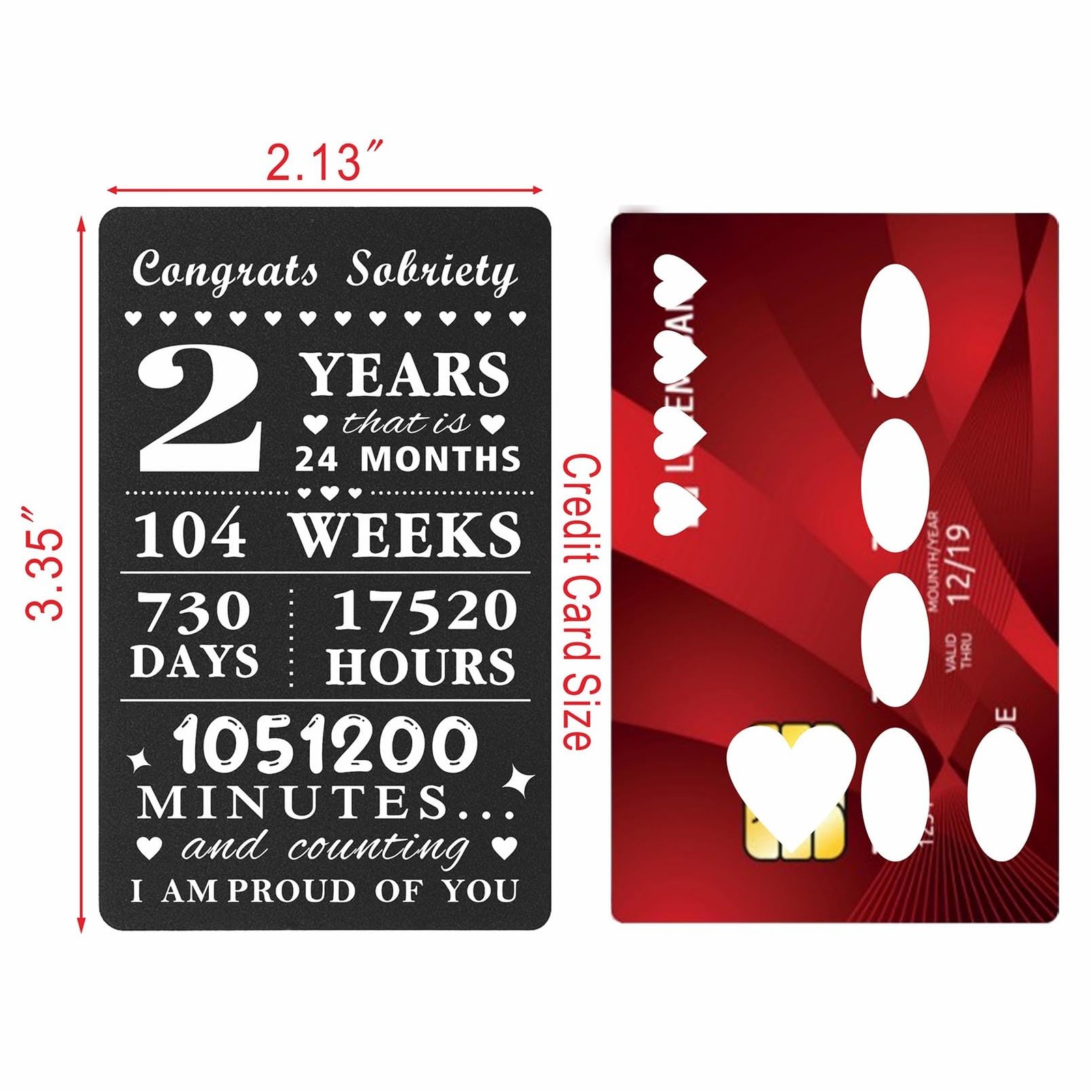 Viayen 2 Year Sobriety Card