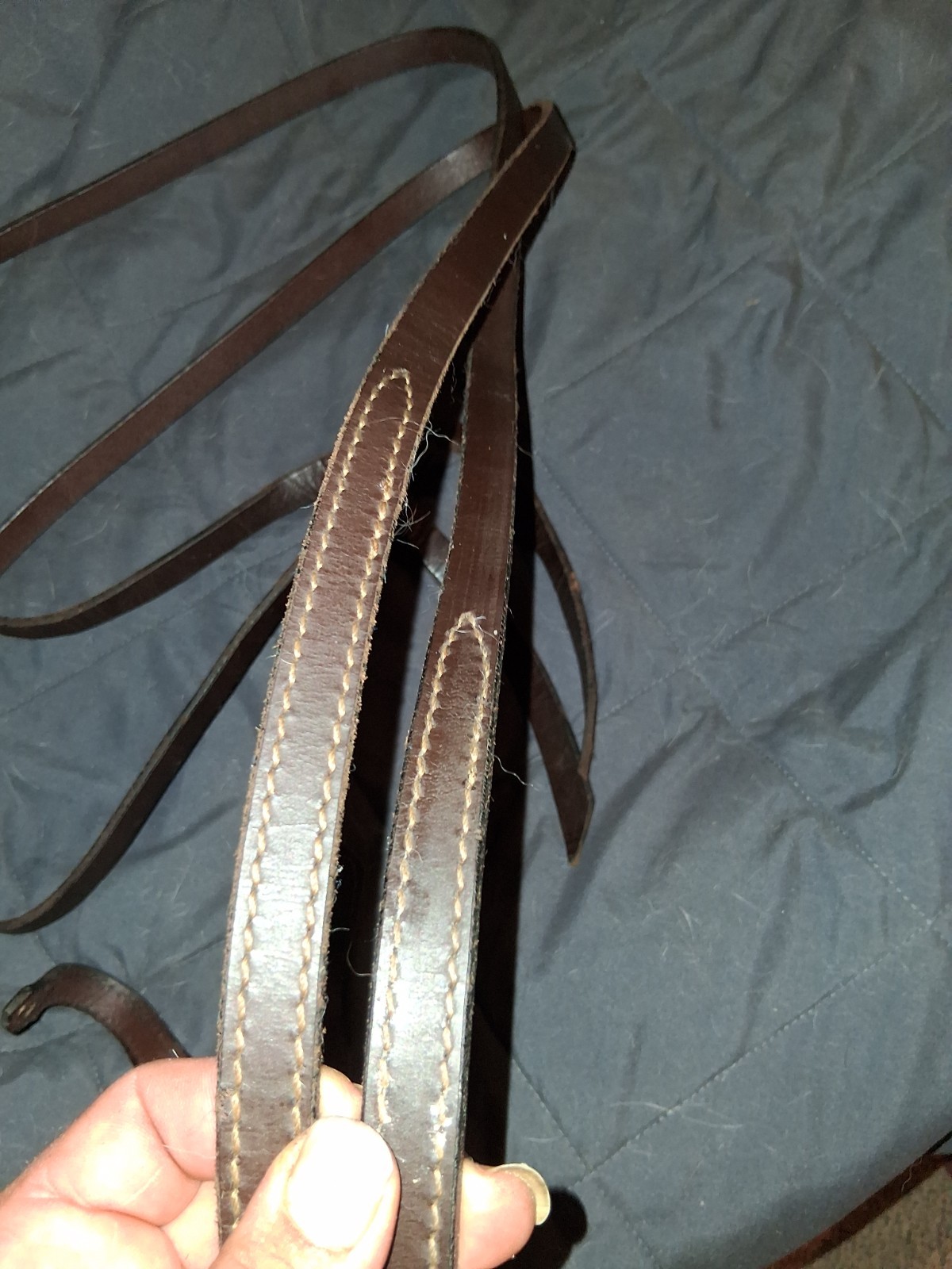 Brown Leather, Western, Split Reins