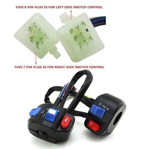 Aluminum 7/8'' 22mm Left Right Handle Switch Control Assembly Set for 50cc 125cc