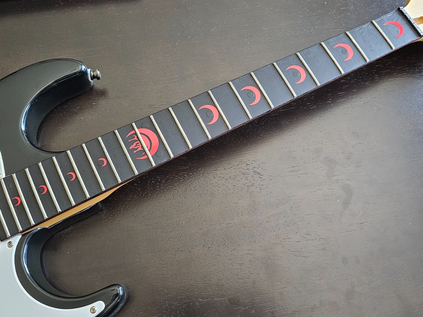 Blood Moon Design Fretboard Markers Vinyl Decals Inlays for Any Guitar 30 Colors