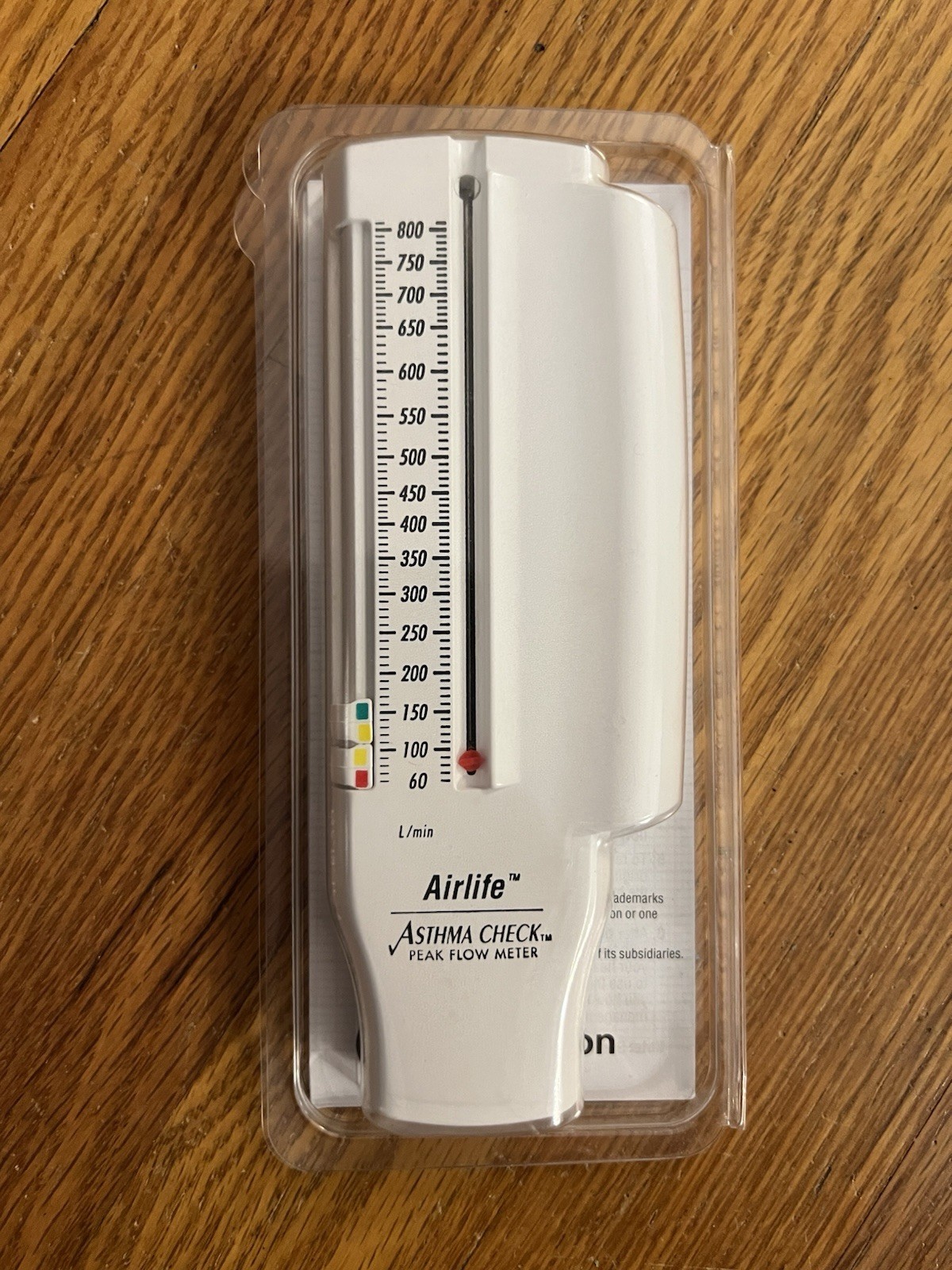 Brand New Airlife Asthma Check Peak Flow Meter  By CareFusion NEVER USED
