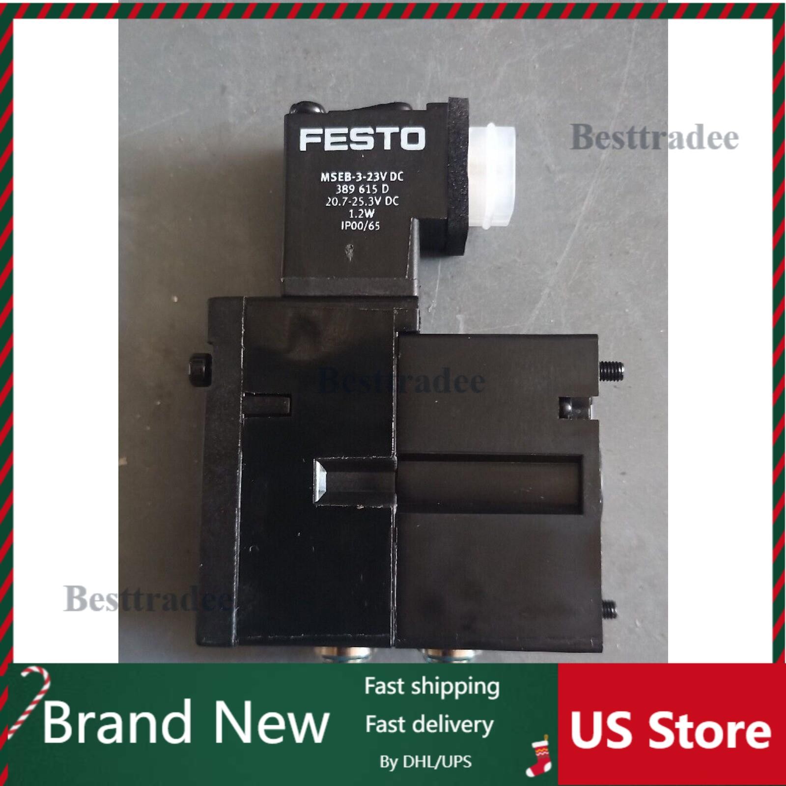 US FREE TAX New Festo  MEBH-4/2-QS-4-SA Solenoid Valve
