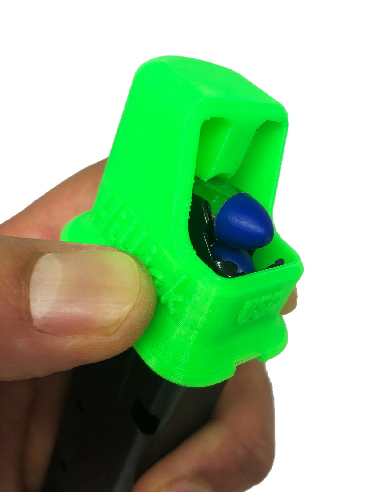 Bersa Thunder Plus .380 Speed Loader, Hilljak Quickie Loader QL380BP Neon Green