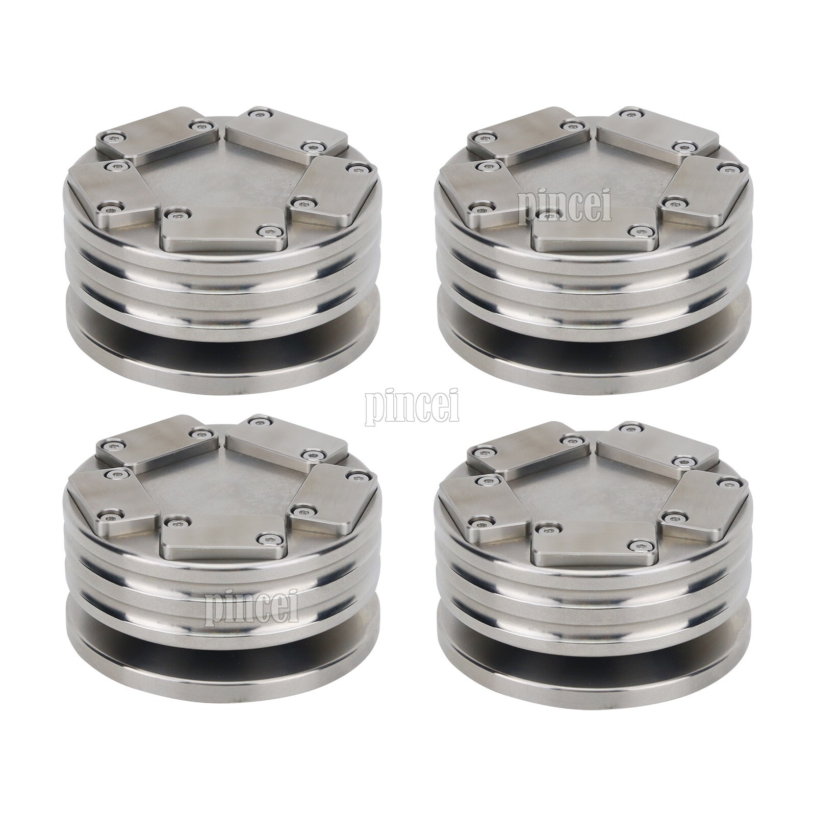 4PCS Ultra 6 Speaker Spikes Isolation Spikes with 60 Ceramic Beads for Speakers