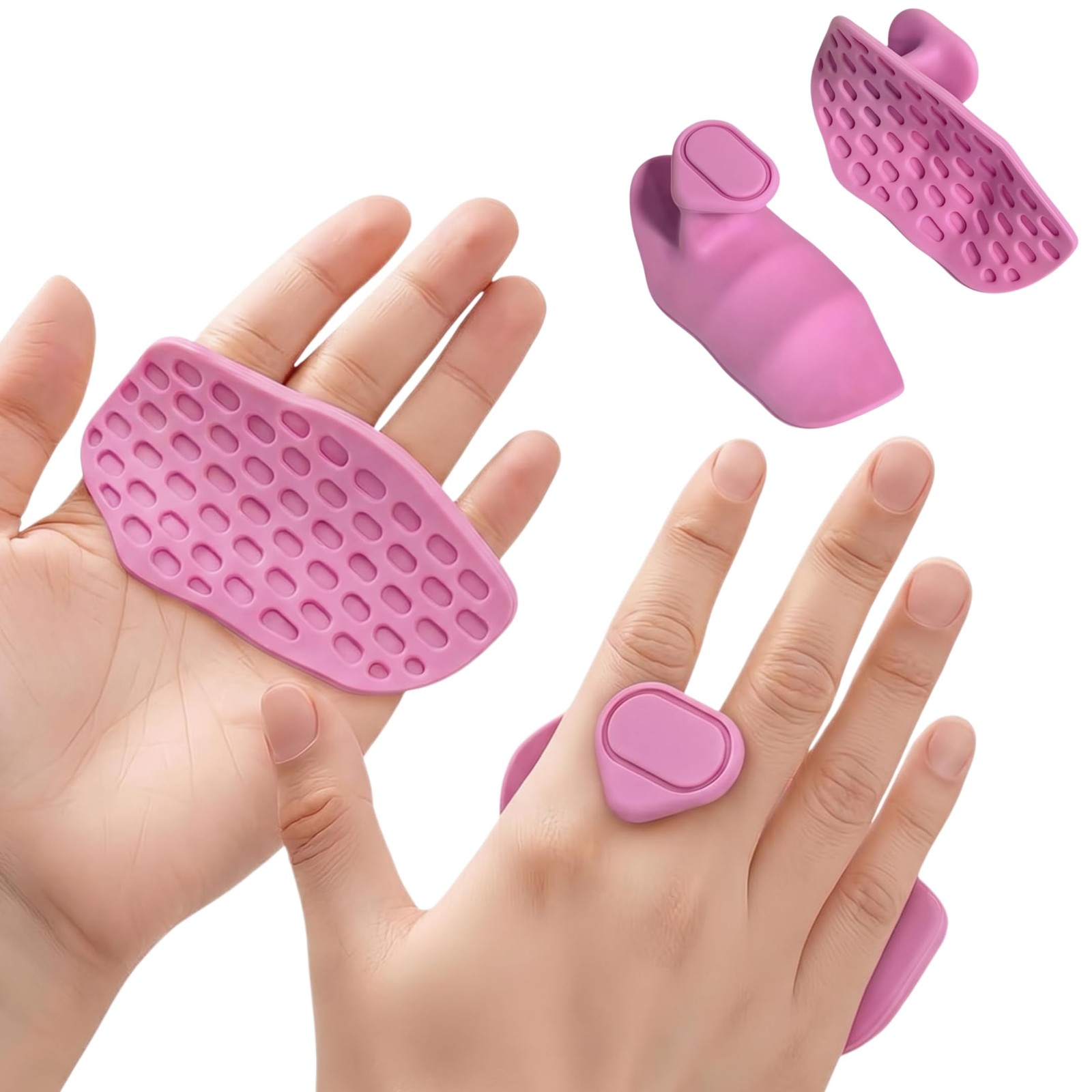 Jopplim Anti-Slip Workout Grips, Ergonomic Gloves, Weight Pink