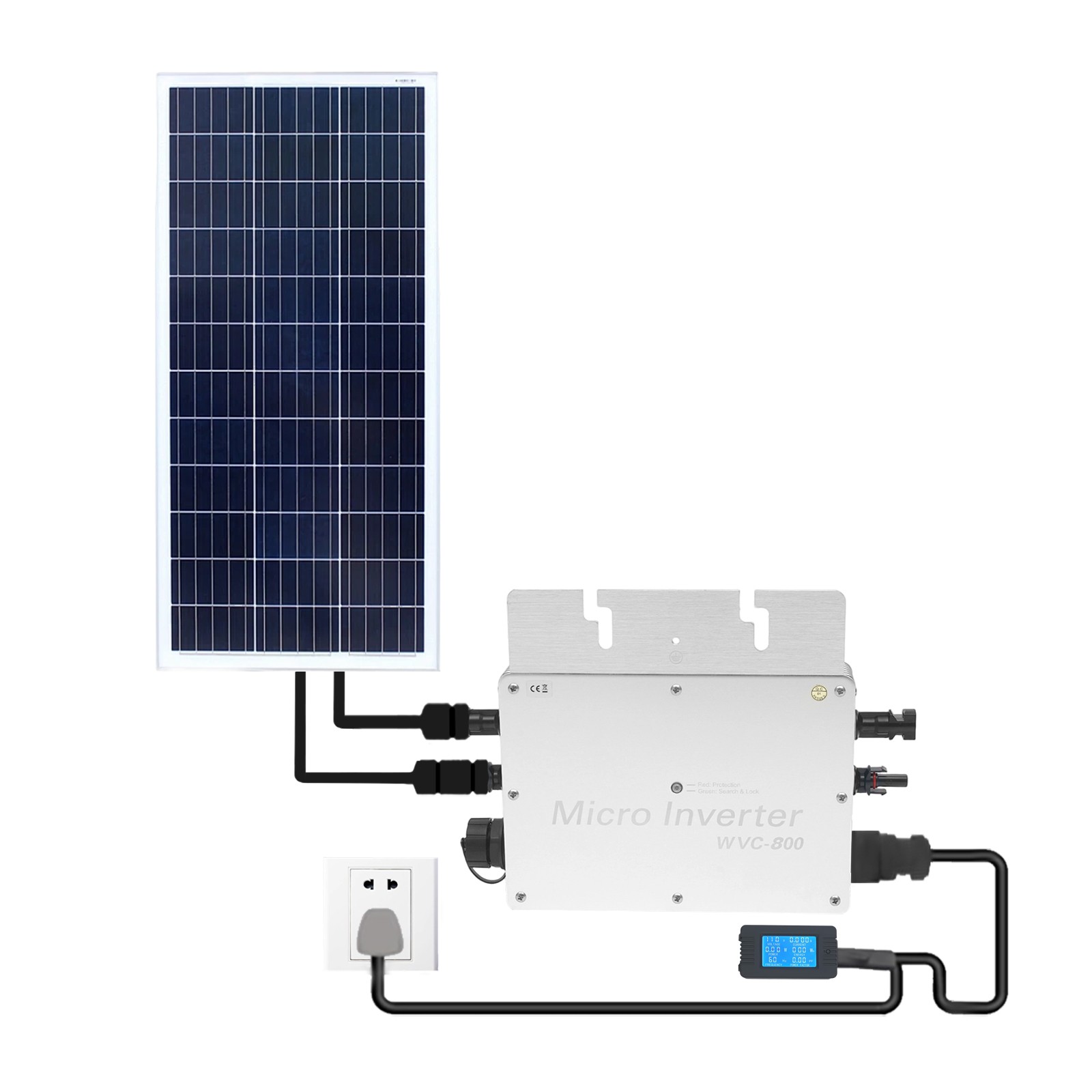 Solar Powered Inverter 800W with LCD Display for Commercial Areas