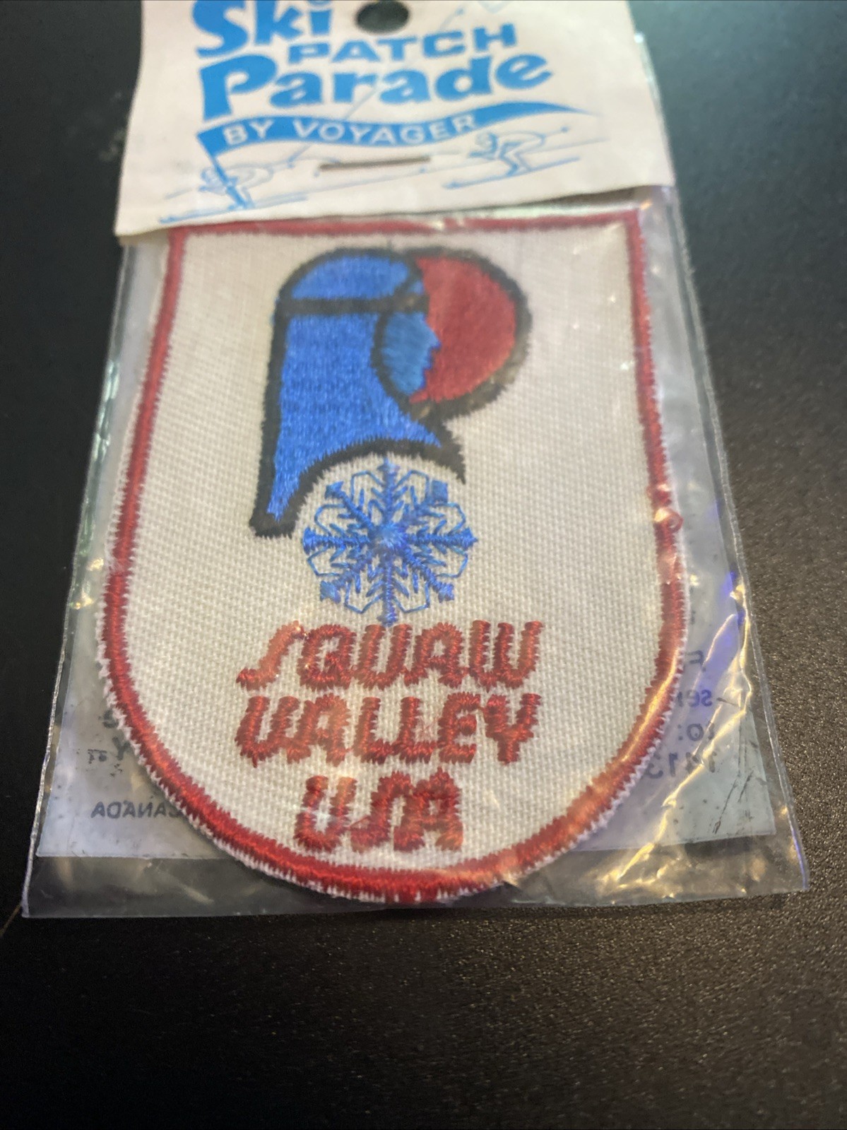 VTG SQUAW VALLEY USA Sew On Ski Patch
