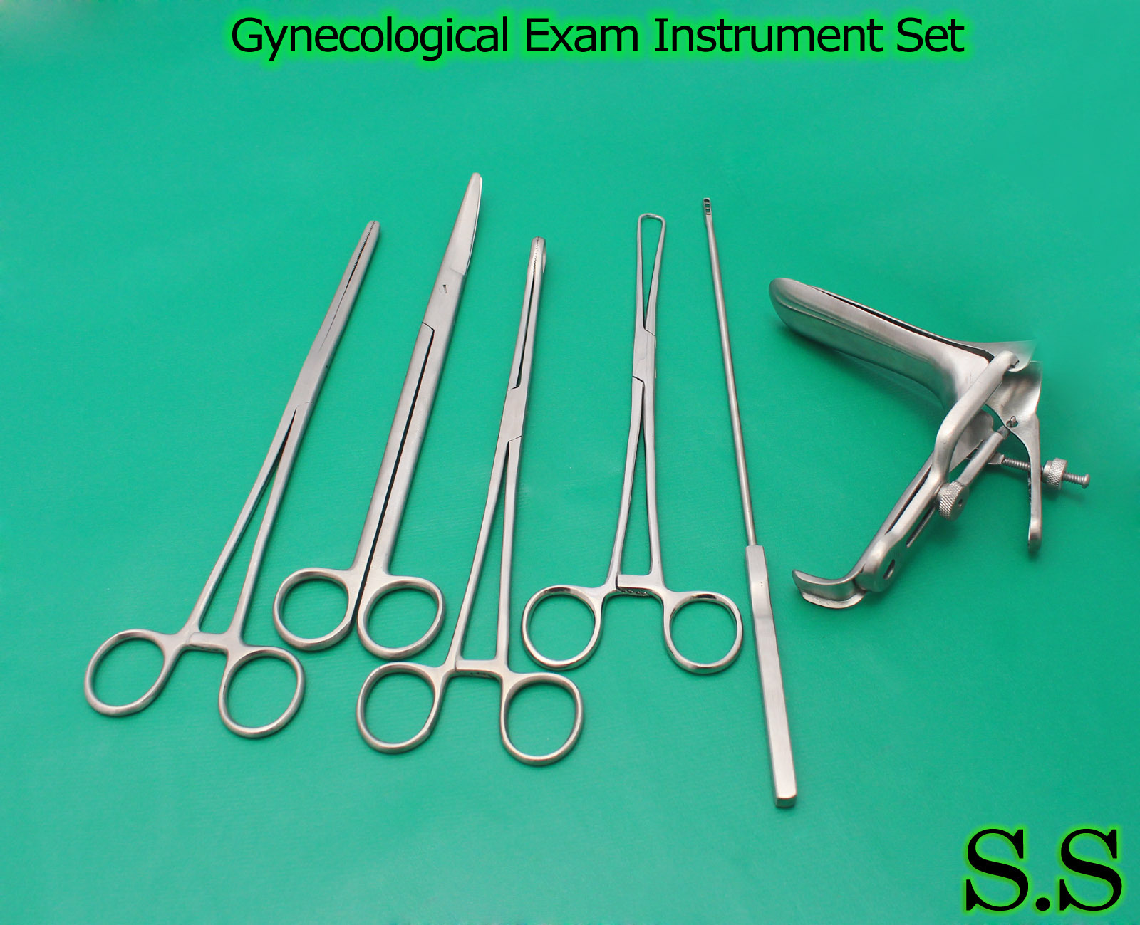 Gynecological Exam Instrument Set Of 7 Surgical Obstetrical DS-889