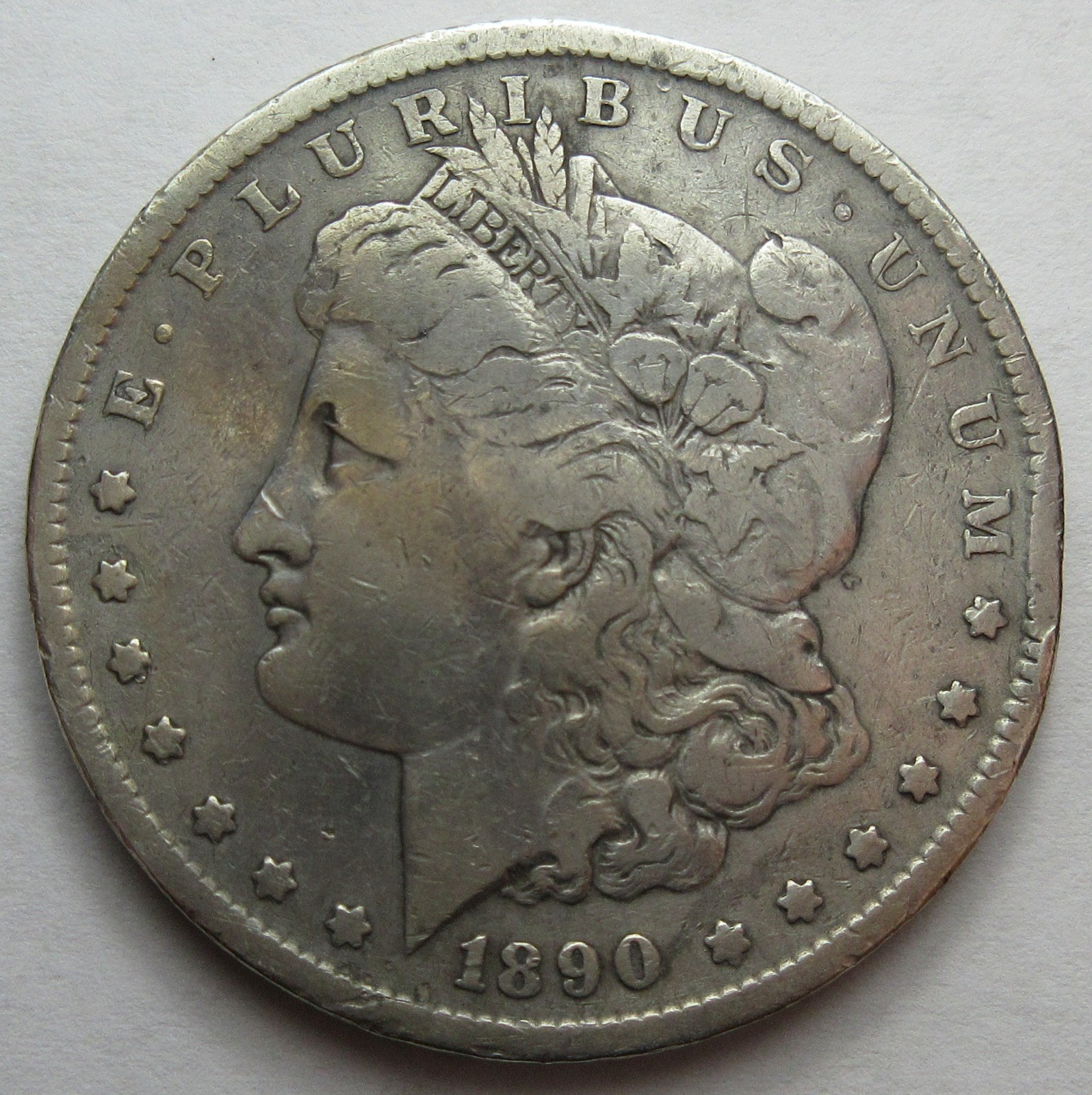 1890-S Silver Morgan Dollar -VF- (#617e)