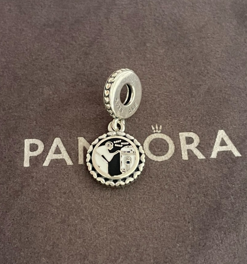 Pandora Star Wars Night 2025-Princess Leia Charm S925 Sterling Silver Jewelry