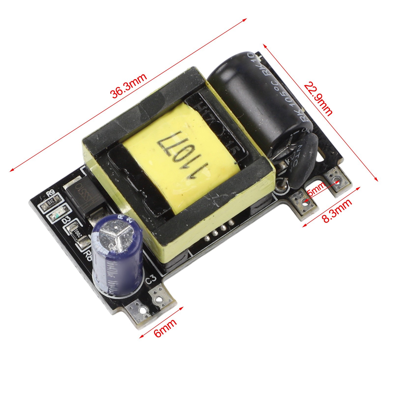12V 1A Switching Power Supply for AC 85V 280V Input with Stable Output