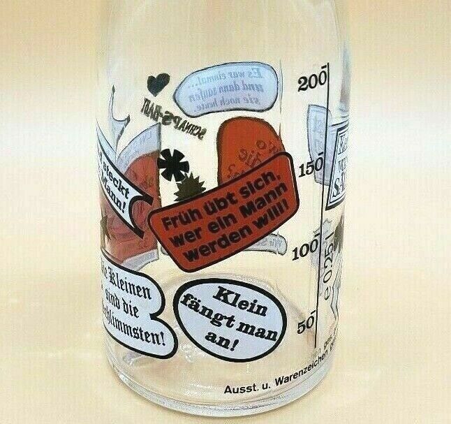 German Wine Bottle Spirits Liquor Funny Drinking Sayings Graphics Germany 0.25L