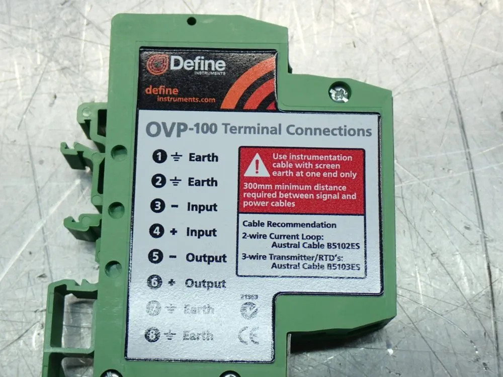 DEFINE INSTRUMENTS OVP-100 OVER VOLTAGE PROTECTION UNIT, 2PCS 07251470332