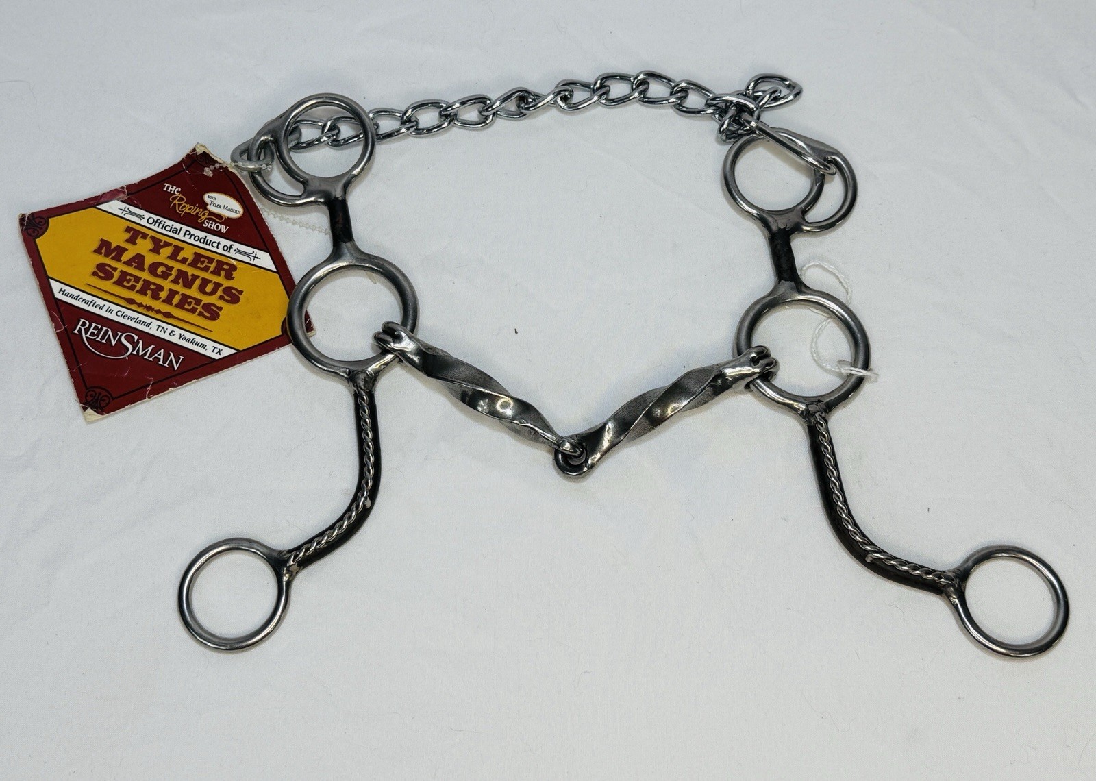 Reinsman Horse Bit Tyler Magnus Series Slow Twist Snaffle 7.5” Cheek W/ 5” Mouth