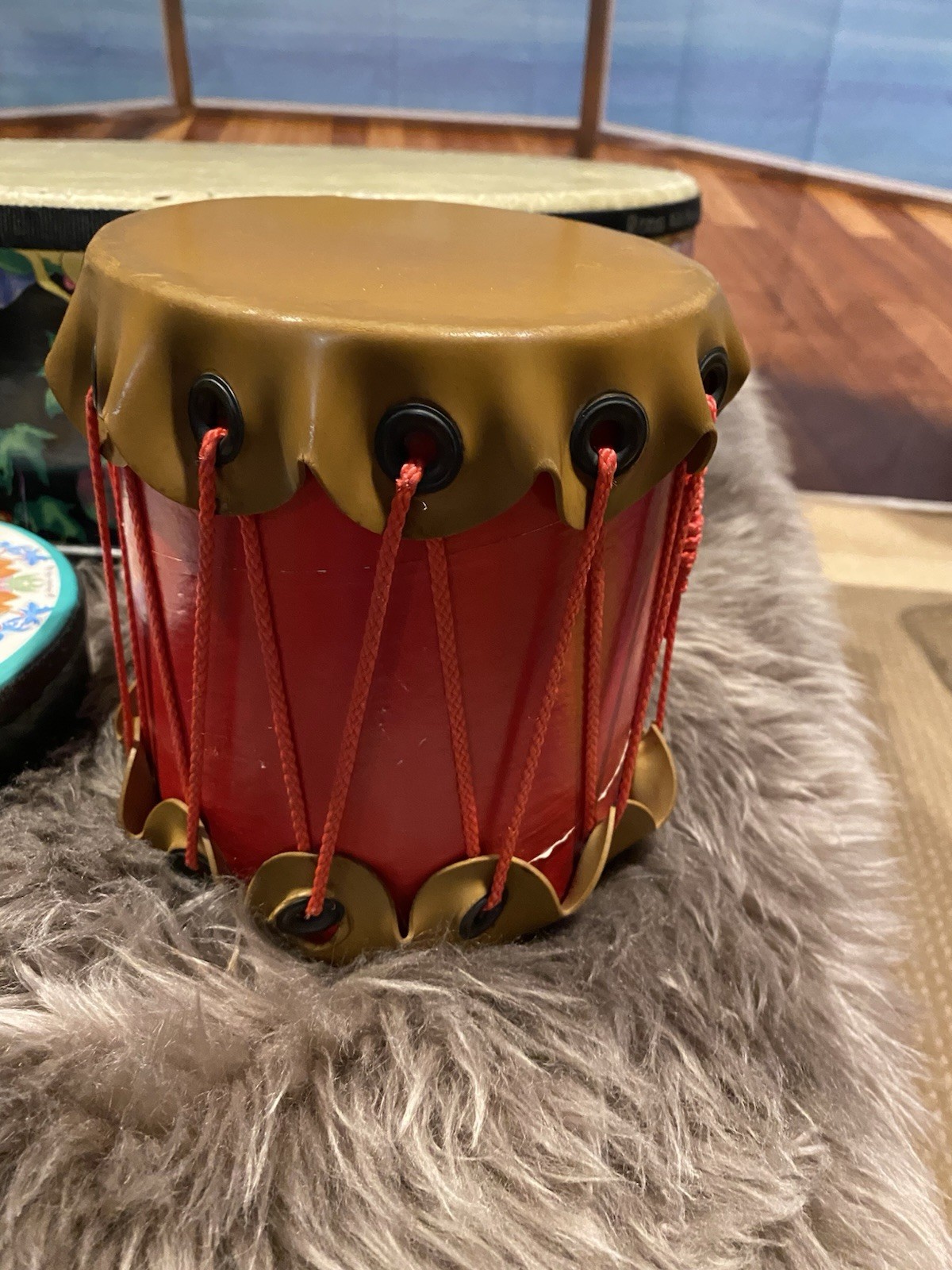 Remo Kids Percussion Drum Set Lightweight Plastic Drum & Bongo Drum 3 Pieces