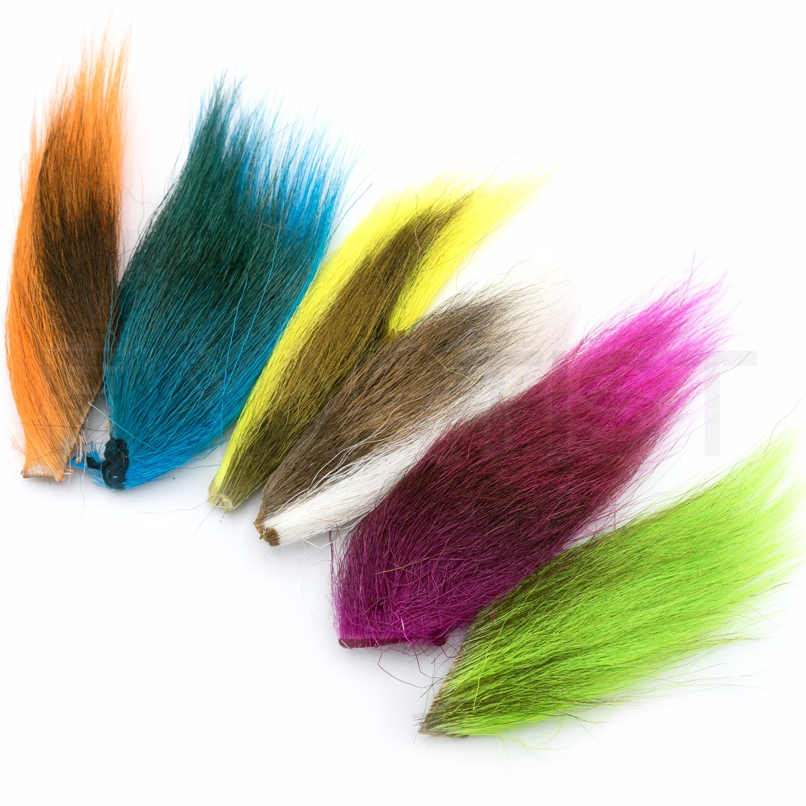 FLUORESCENT BUCKTAIL COMBO PACK - Hareline Fly Tying & Jig Hair Assortment NEW!