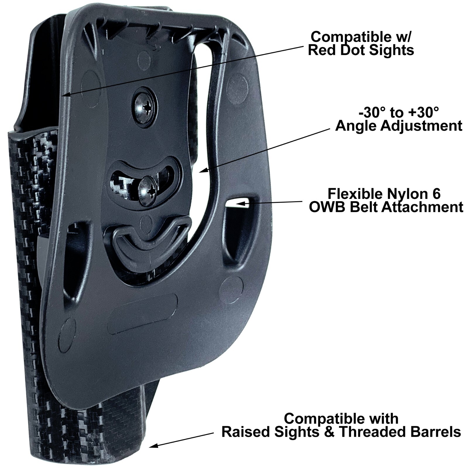 Black Scorpion Gear OWB Paddle Holster fits Springfield Echelon