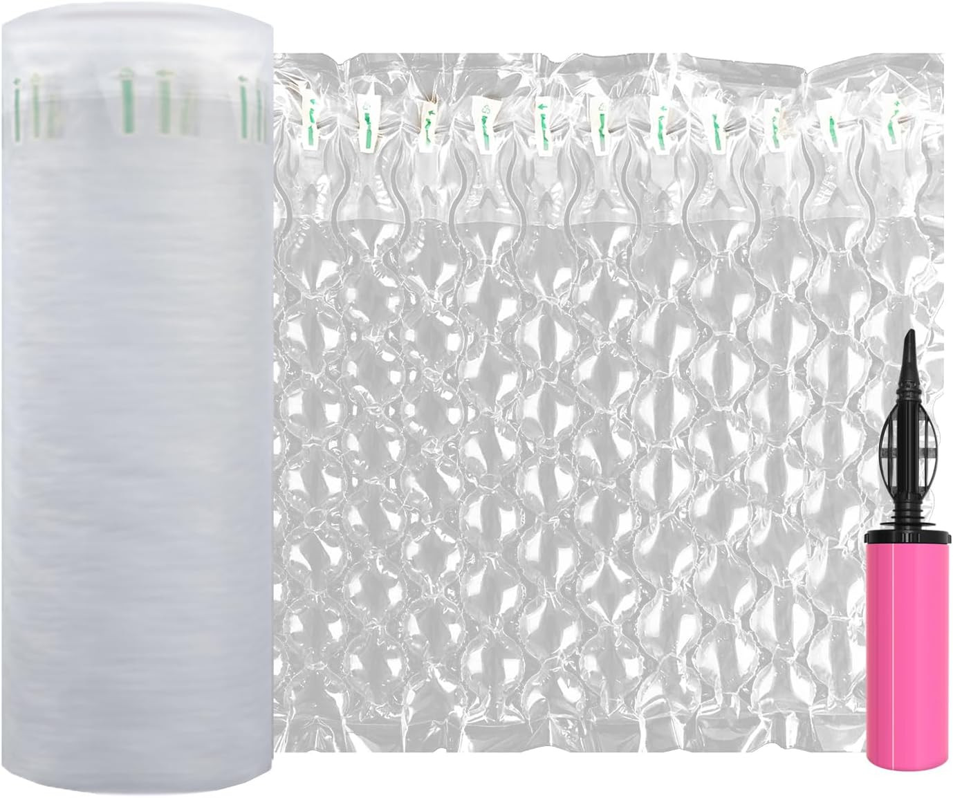 Inflatable Bubble Cushioning Wrap Roll Heavy Duty Bottle Shipper Protector Sleev