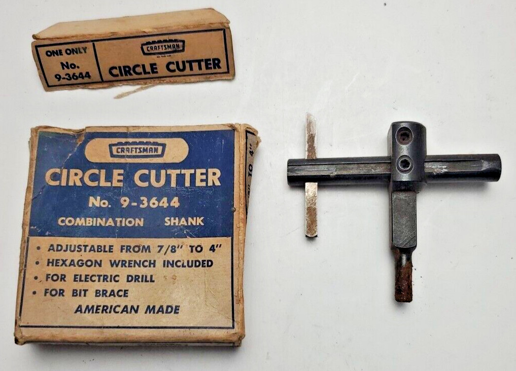 Craftsman Circle Cutter No 9-3644 Missing Allen Wrench