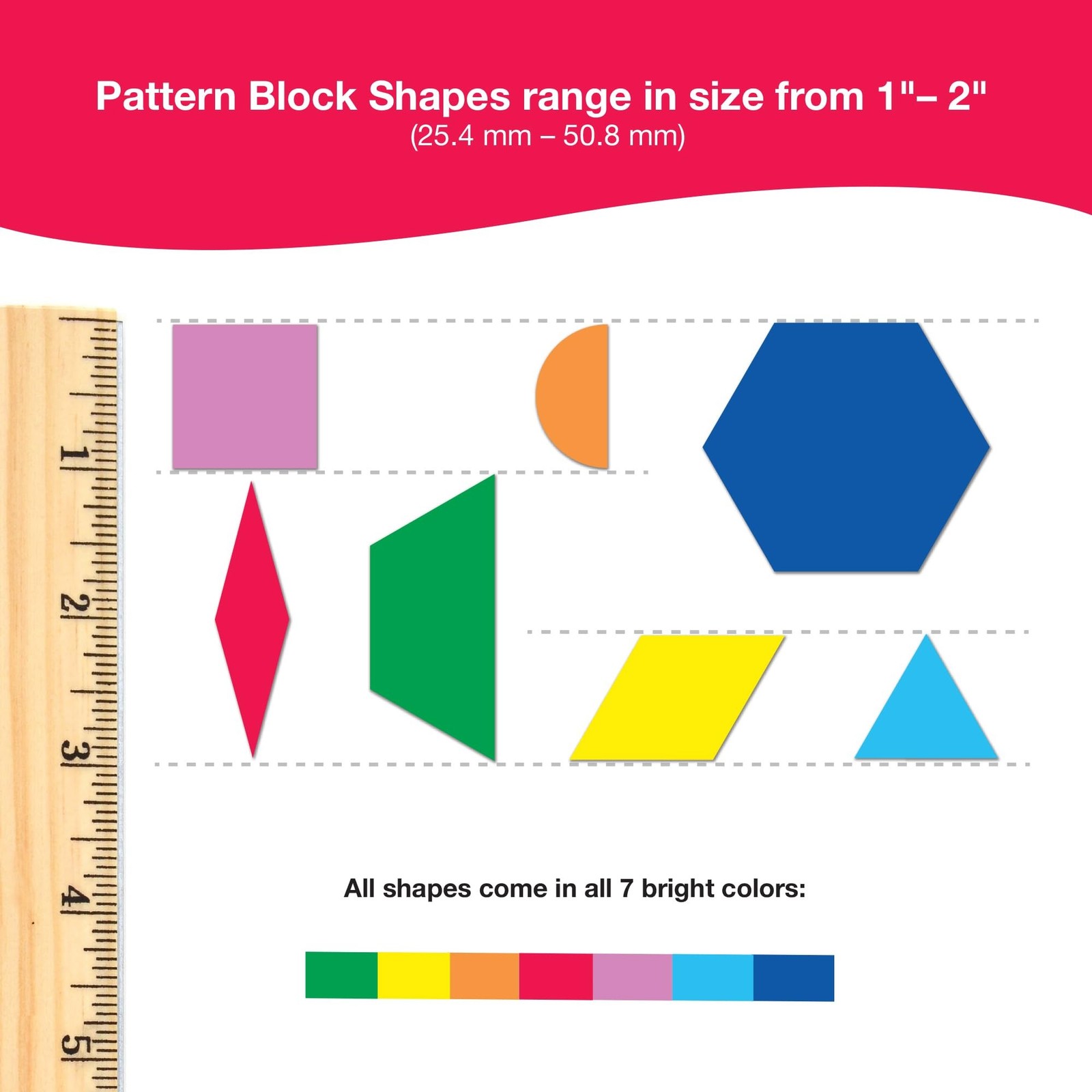 882 Pcs Pattern Block Shapes Math Manipulatives for Learning Multicolor Trian...