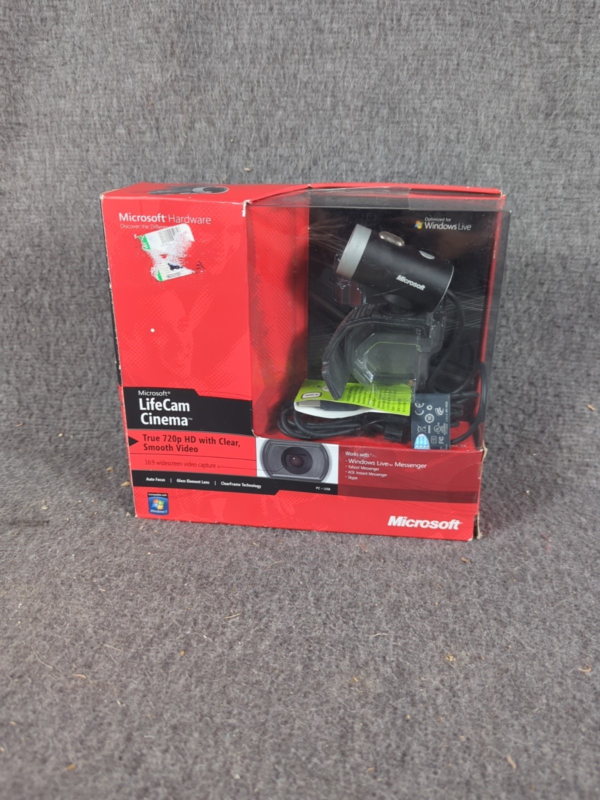 Microsoft Life Cam Cinema H5D00001 Web Camera New/Sealed In Box Windows Live