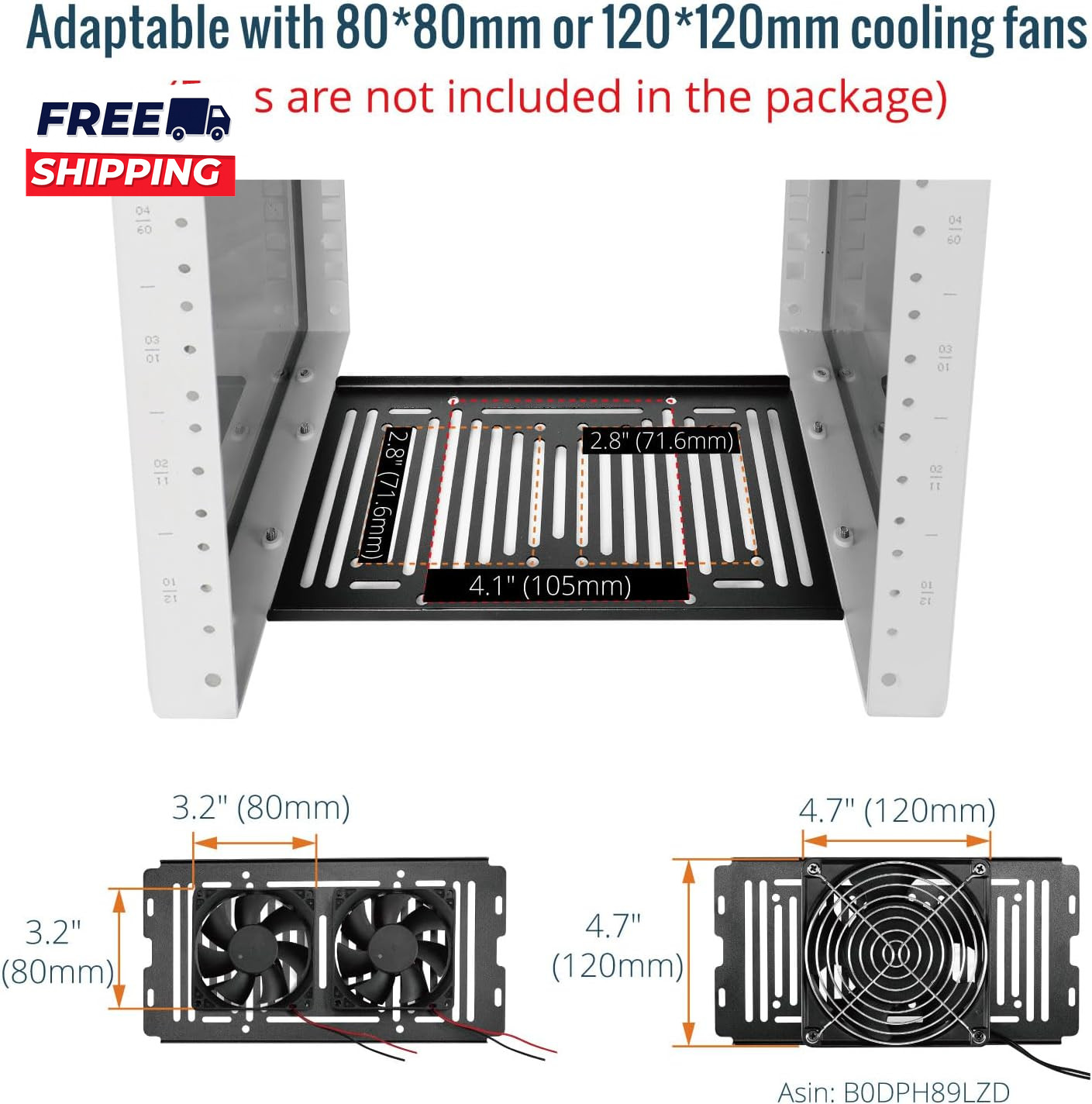6U Network Rack 10 Inch Mini Server Rack with 2 Side Translucent Panels & 2 Top